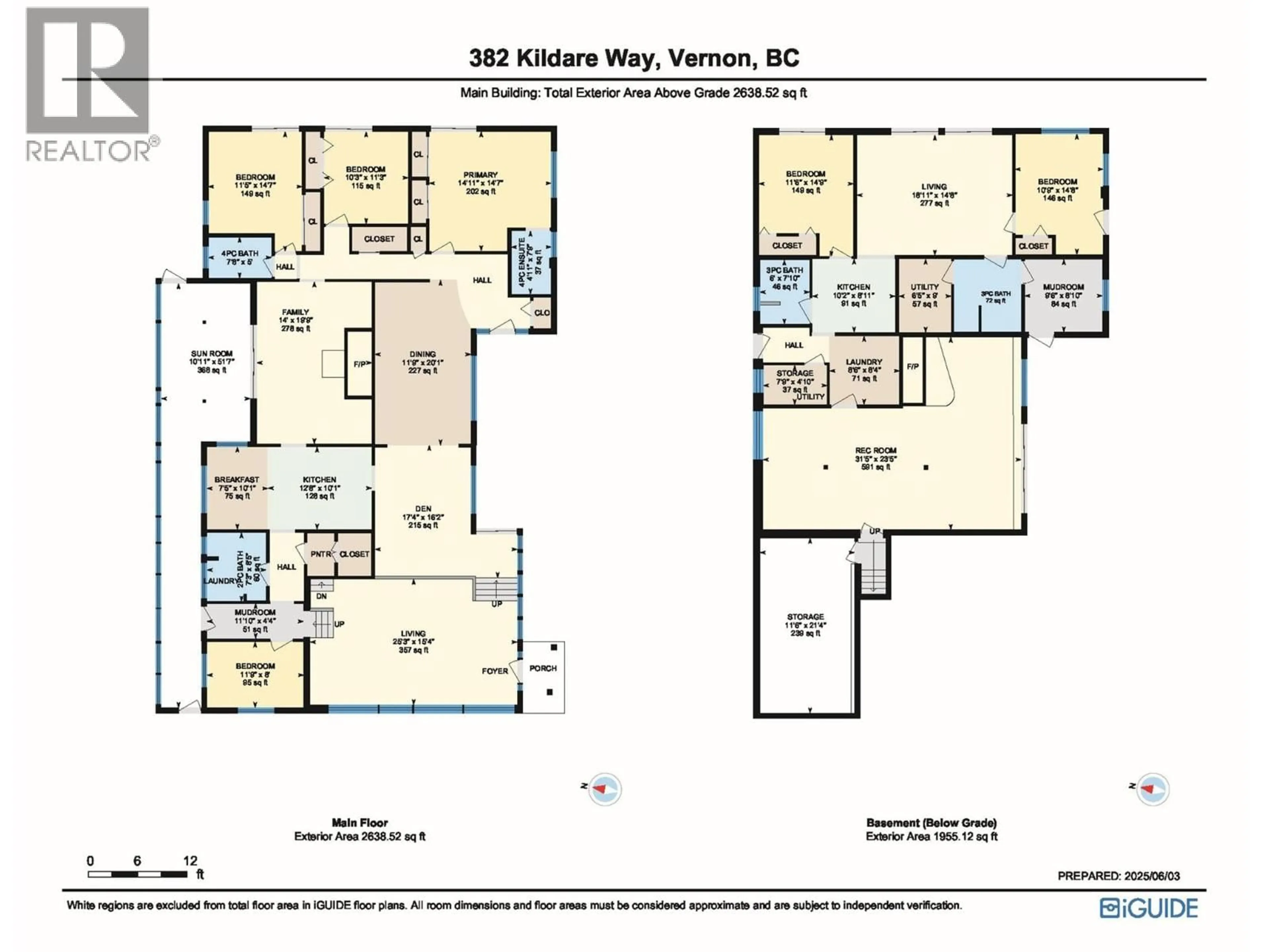 Floor plan for 382 KILDARE WAY, Vernon British Columbia V1H2C7