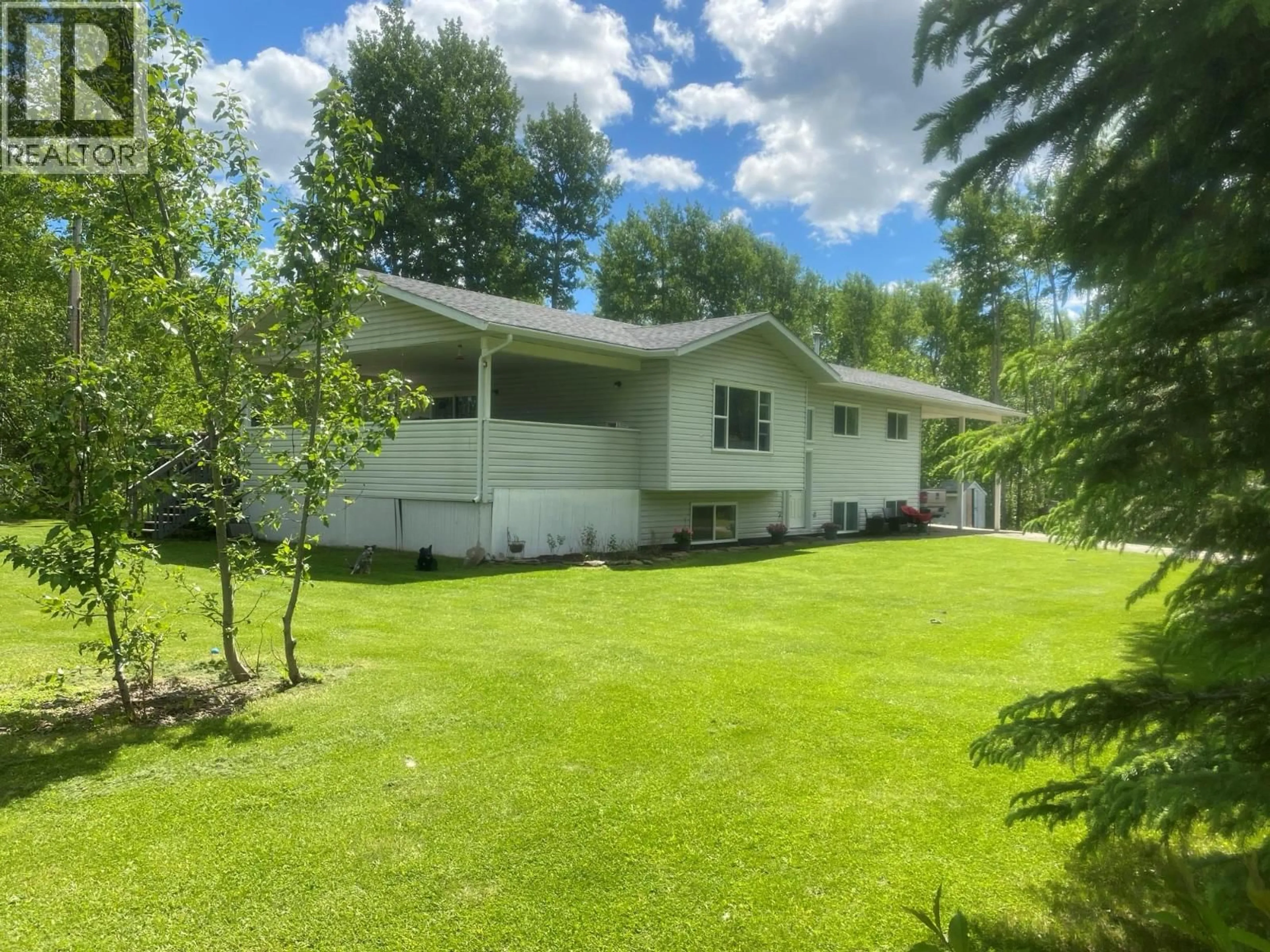 A pic from outside/outdoor area/front of a property/back of a property/a pic from drone, unknown for 5684 WABI OTHER, Chetwynd British Columbia V0C1J0