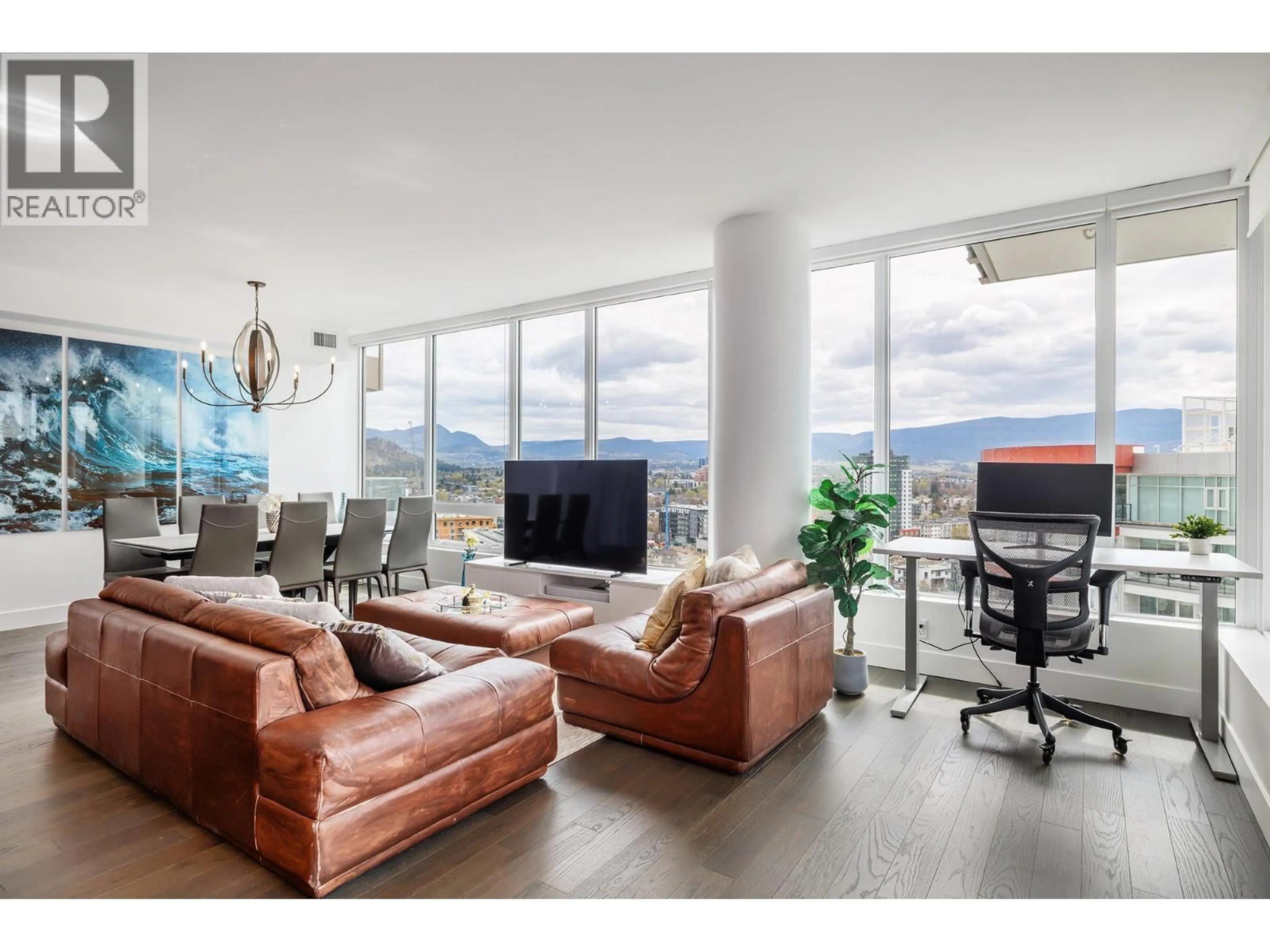 Living room with furniture, unknown for 1503 - 1191 SUNSET DRIVE, Kelowna British Columbia V1Y0J4