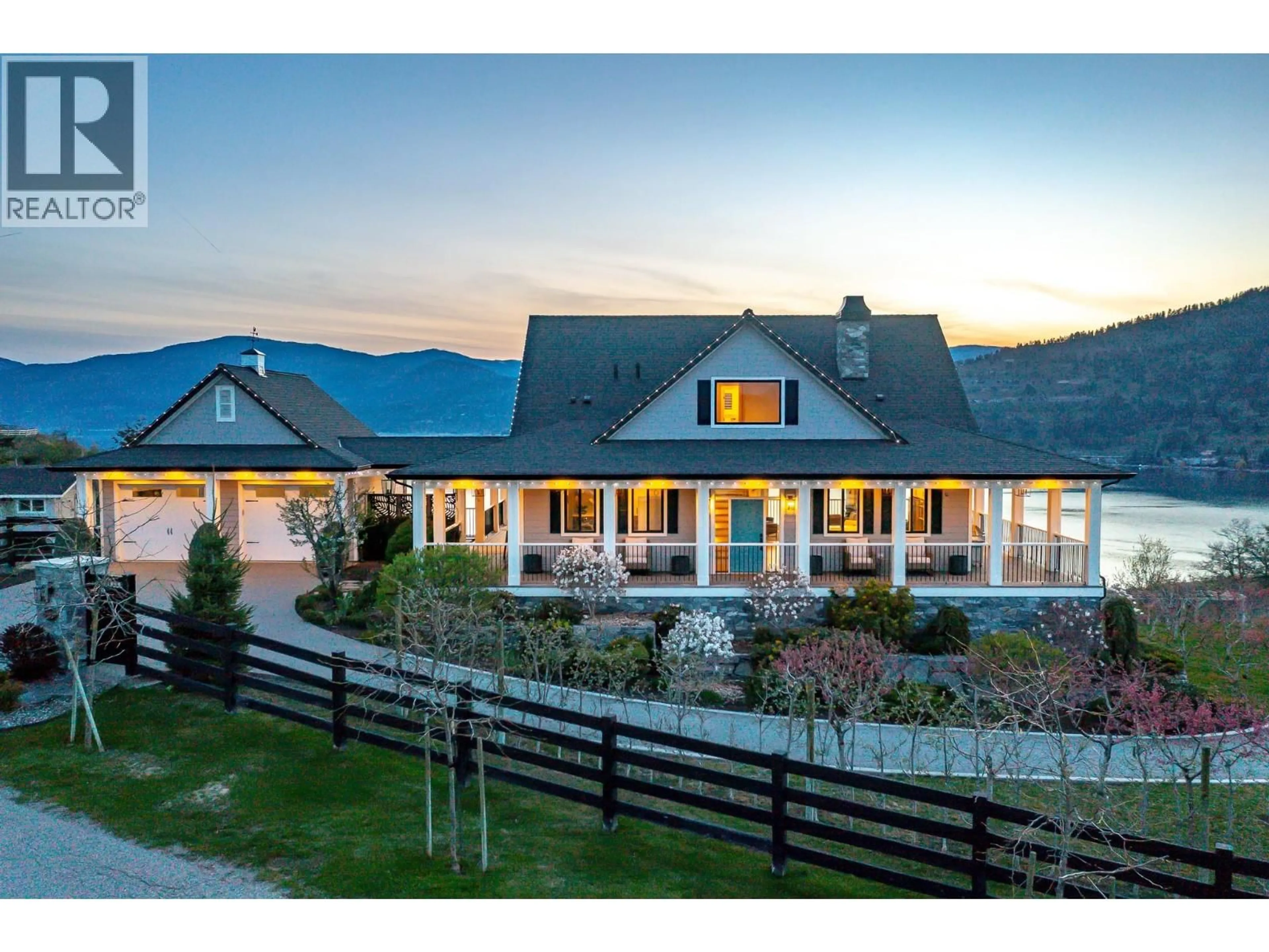 A pic from outside/outdoor area/front of a property/back of a property/a pic from drone, mountain view for 8000 BENCH ROW ROAD, Vernon British Columbia V1H1H3