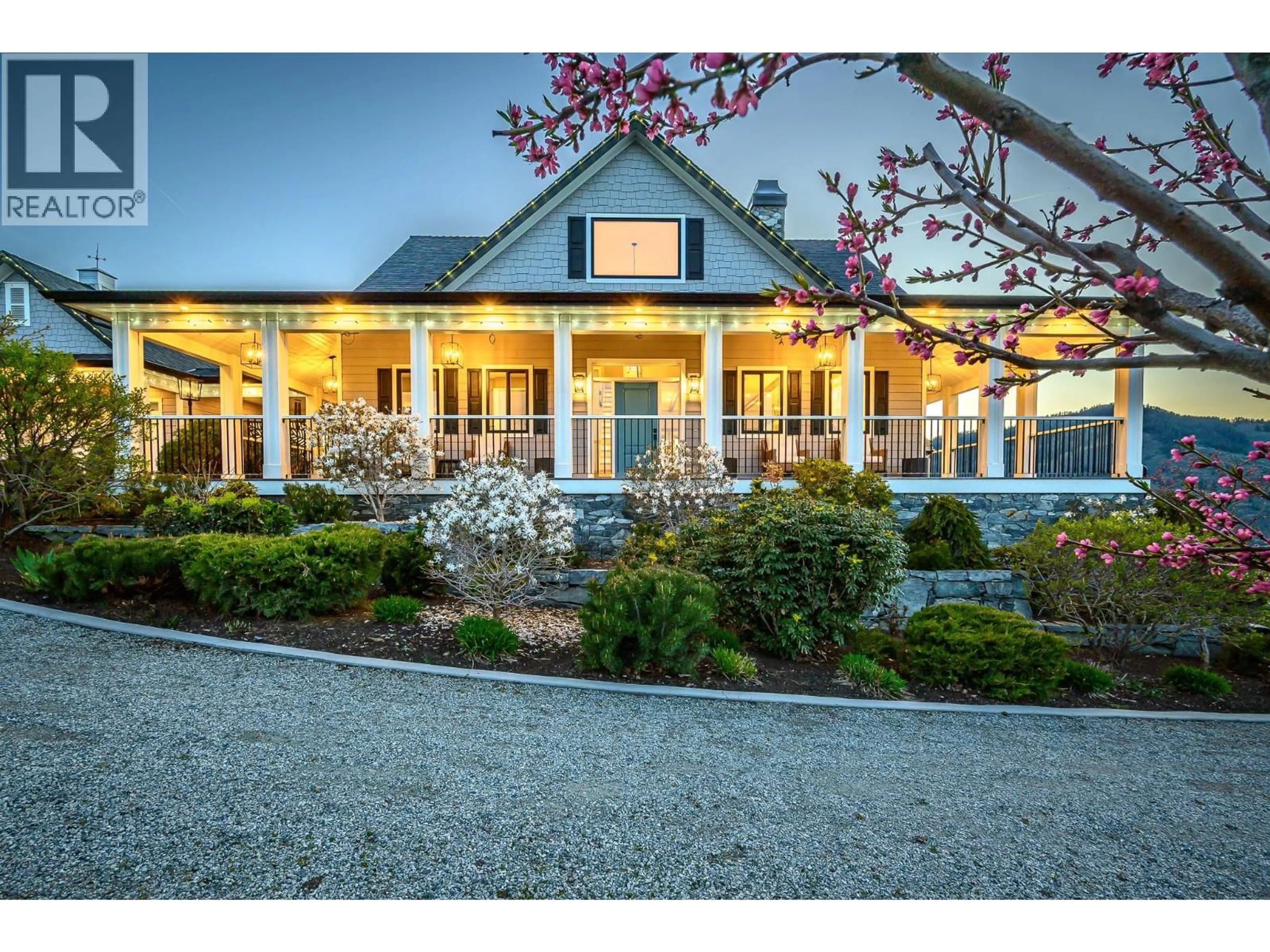 A pic from outside/outdoor area/front of a property/back of a property/a pic from drone, street for 8000 BENCH ROW ROAD, Vernon British Columbia V1H1H3