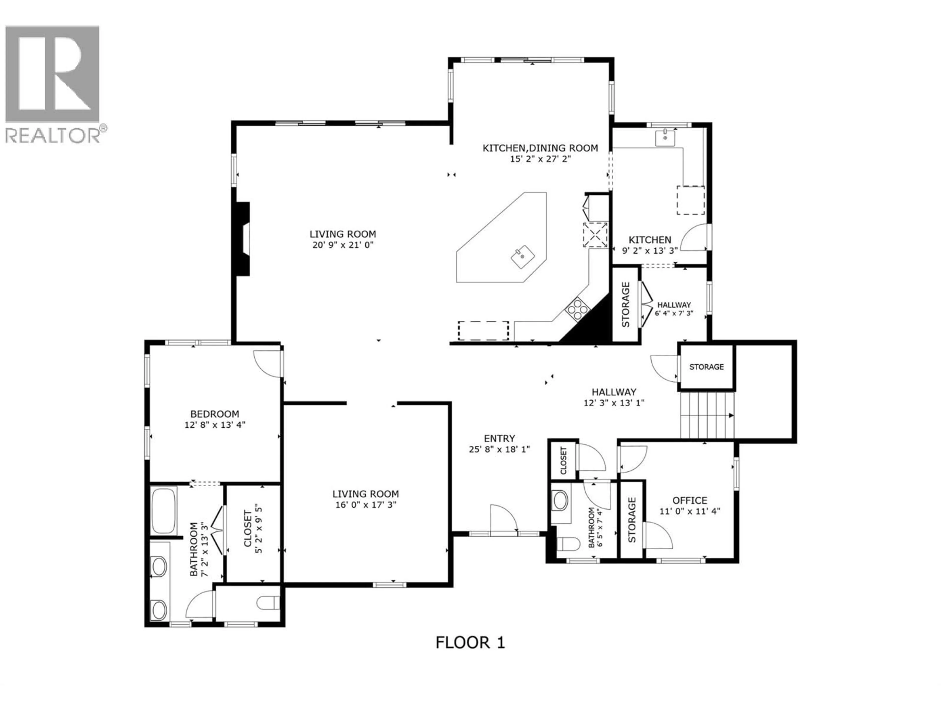 Floor plan for 164 SUNSET BOULEVARD, Vernon British Columbia V1H1T7
