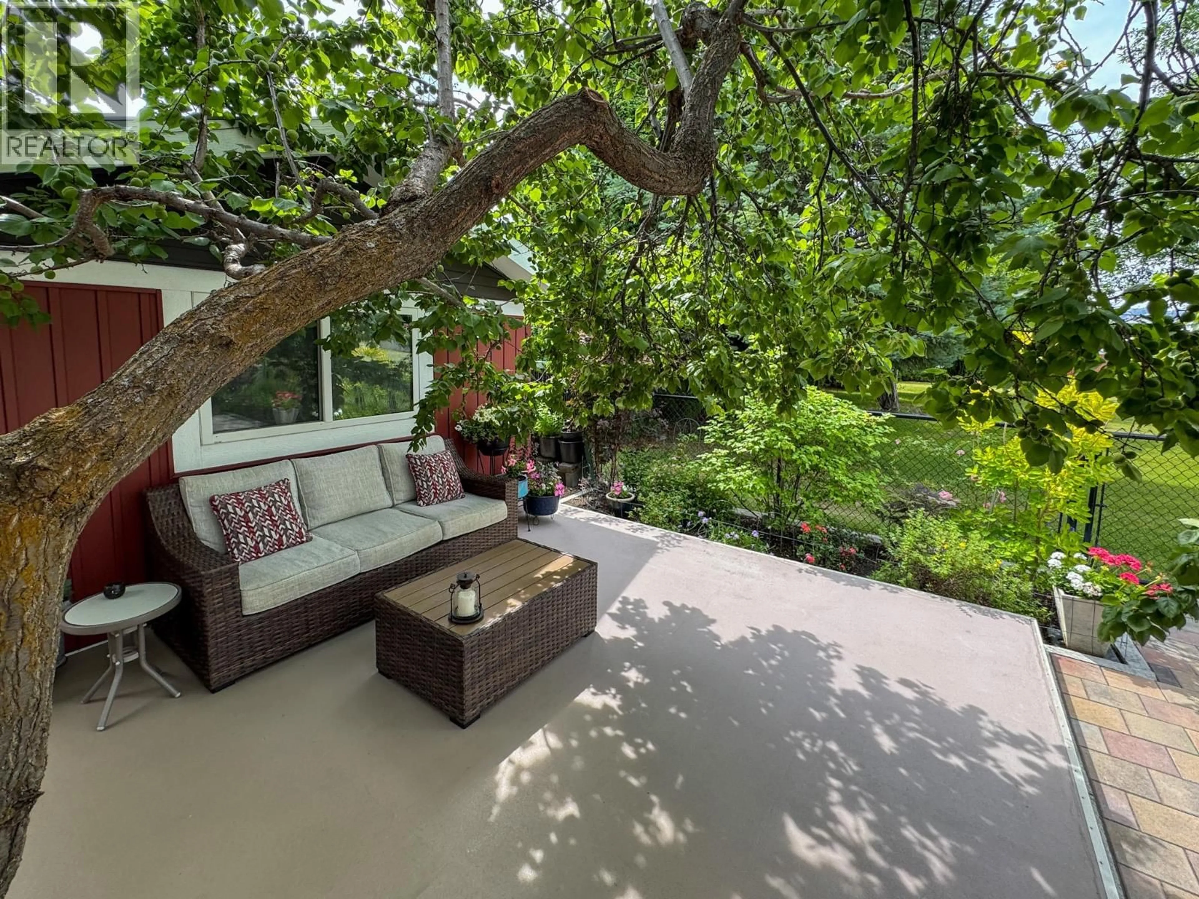 Patio, forest/trees view for 8 - 4911 CEDAR LANE, Osoyoos British Columbia V0H1V3