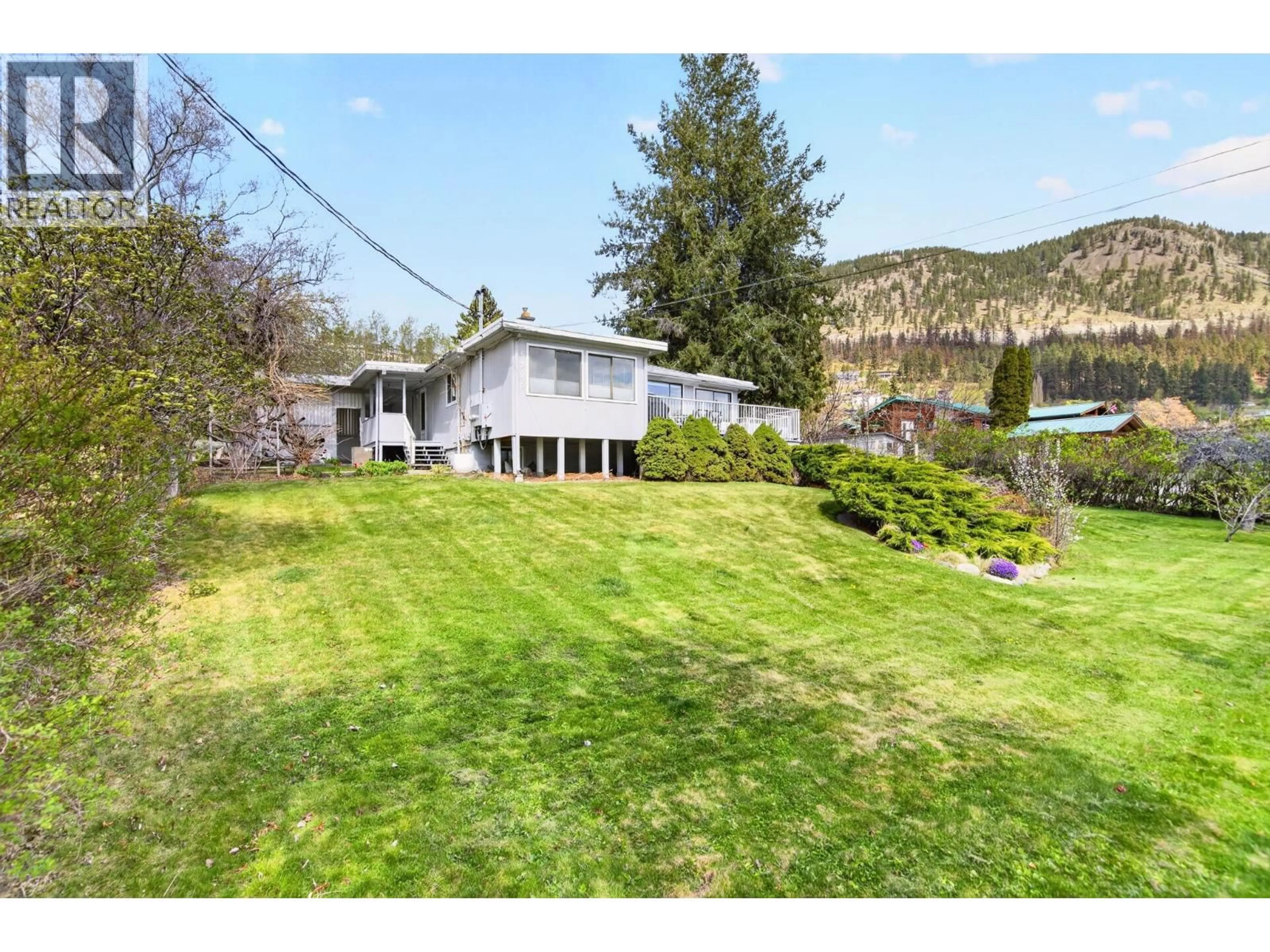 A pic from outside/outdoor area/front of a property/back of a property/a pic from drone, mountain view for 5286 BUCHANAN ROAD, Peachland British Columbia V0H1X1