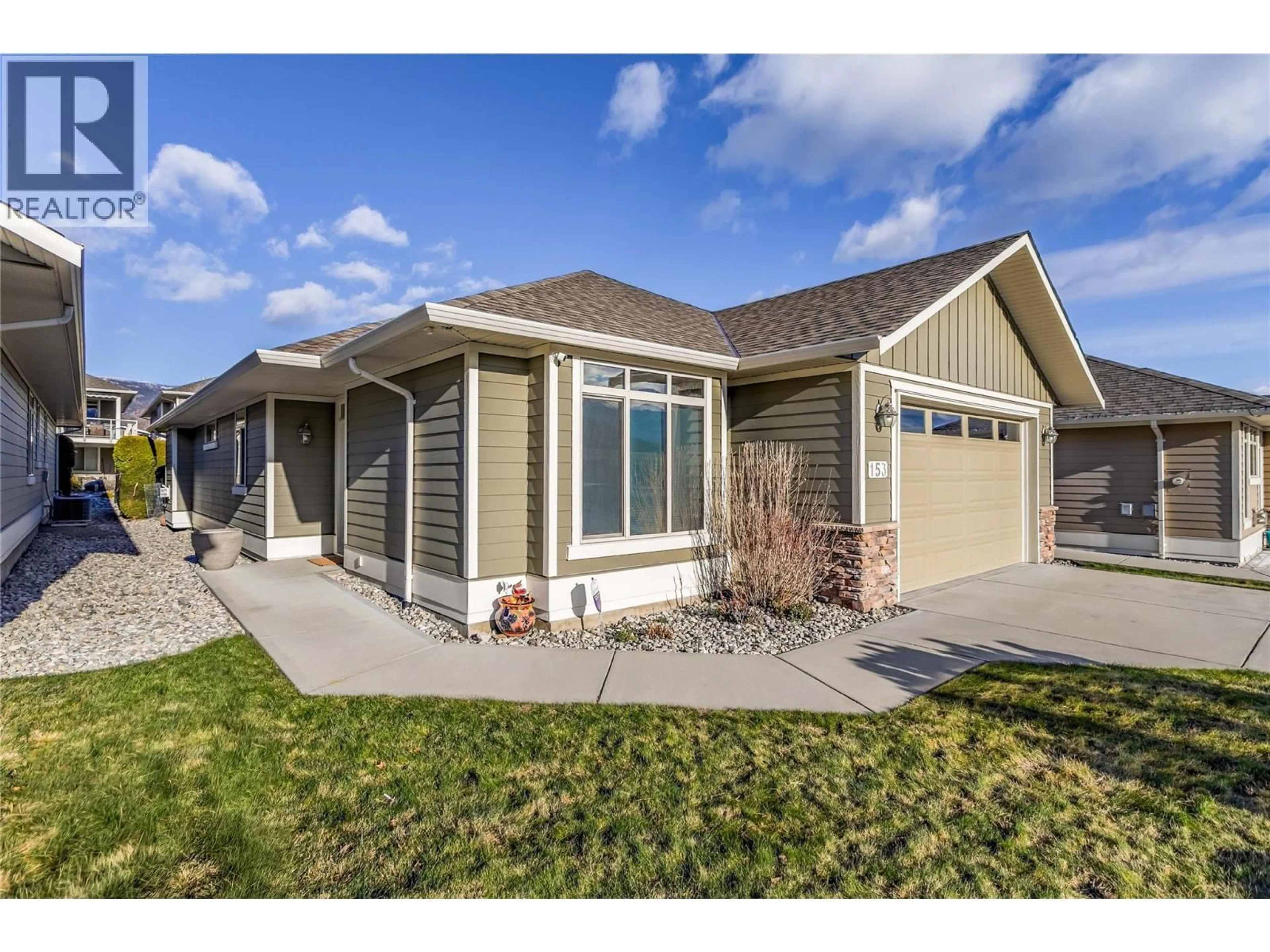 Home with vinyl exterior material, street for 153 - 4035 GELLATLY ROAD SOUTH, West Kelowna British Columbia V4T1R7