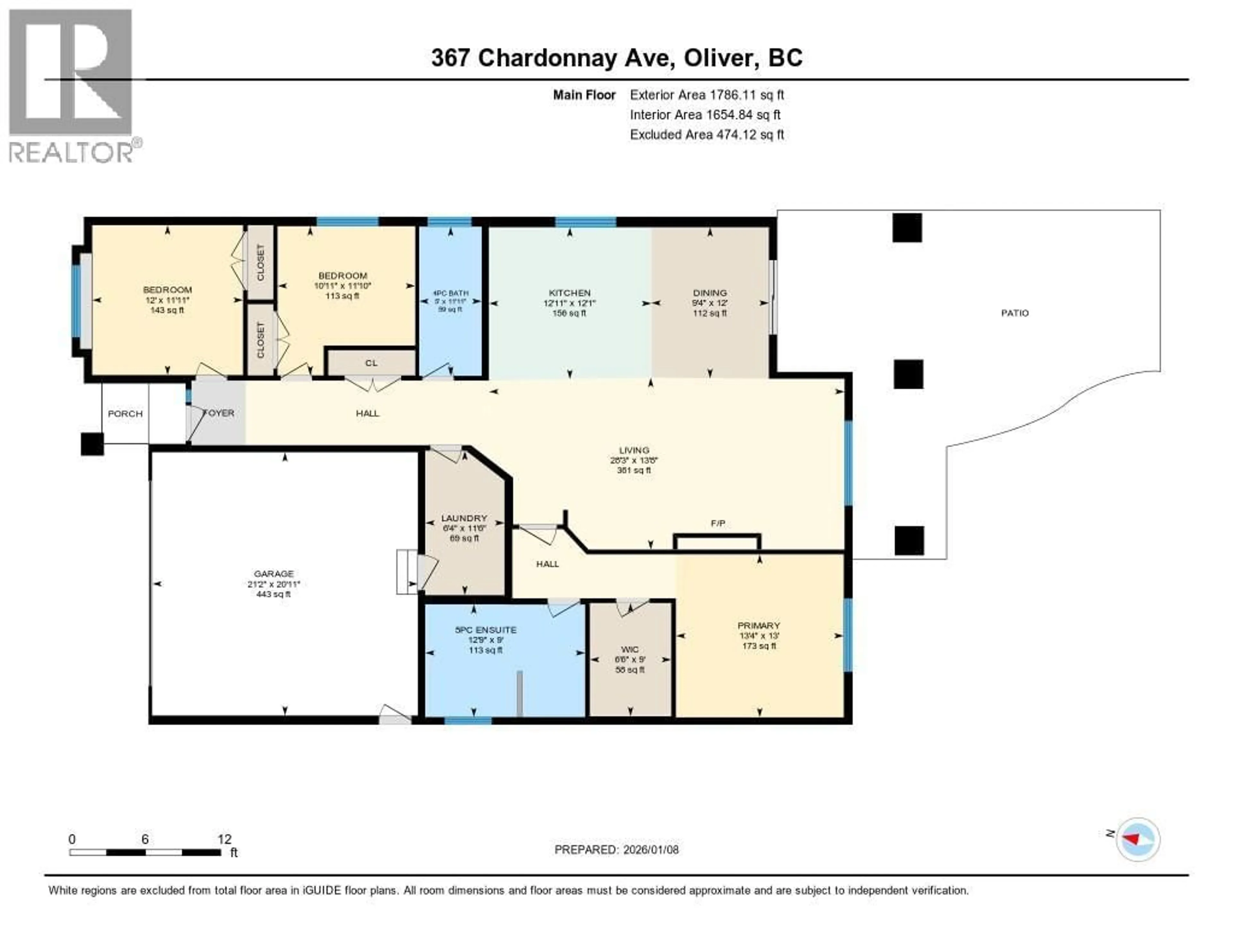 Floor plan for 367 CHARDONNAY AVENUE, Oliver British Columbia V0H1T4