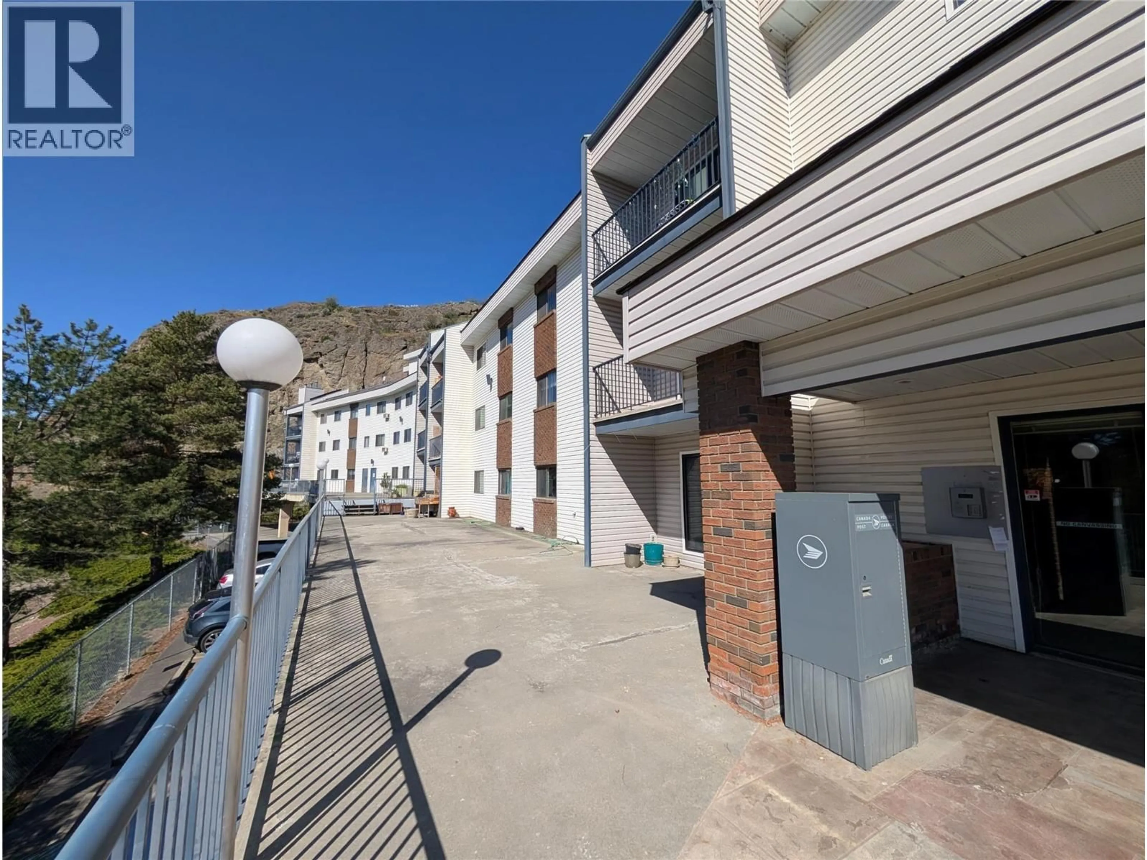 A pic from outside/outdoor area/front of a property/back of a property/a pic from drone, mountain view for 414 - 3901 32 AVENUE, Vernon British Columbia V1T8M3