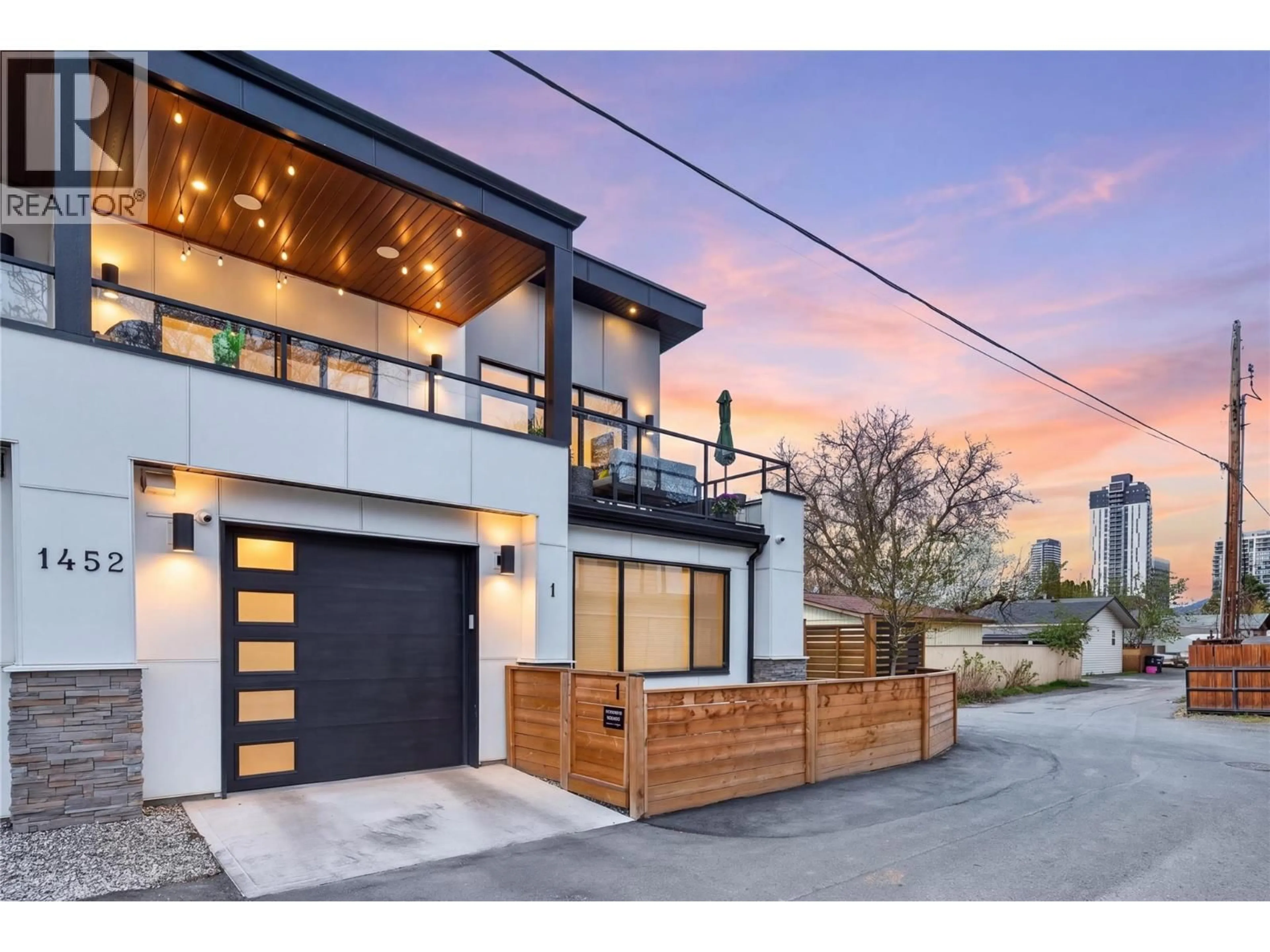 Home with brick exterior material, street for 1 - 1452 ETHEL STREET, Kelowna British Columbia V1Y2Z7