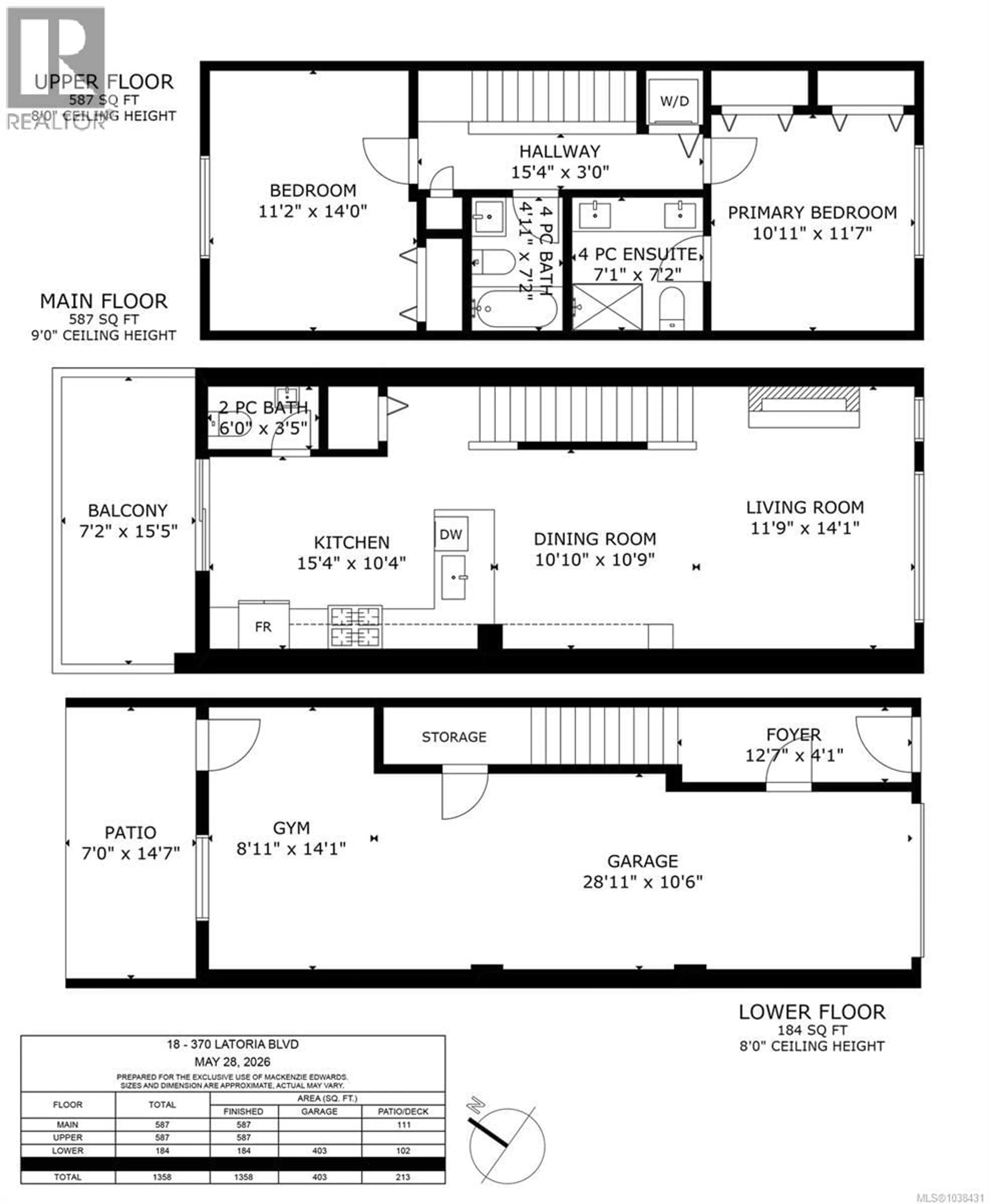 Floor plan for 18 - 370 LATORIA BOULEVARD, Colwood British Columbia V9C0N9