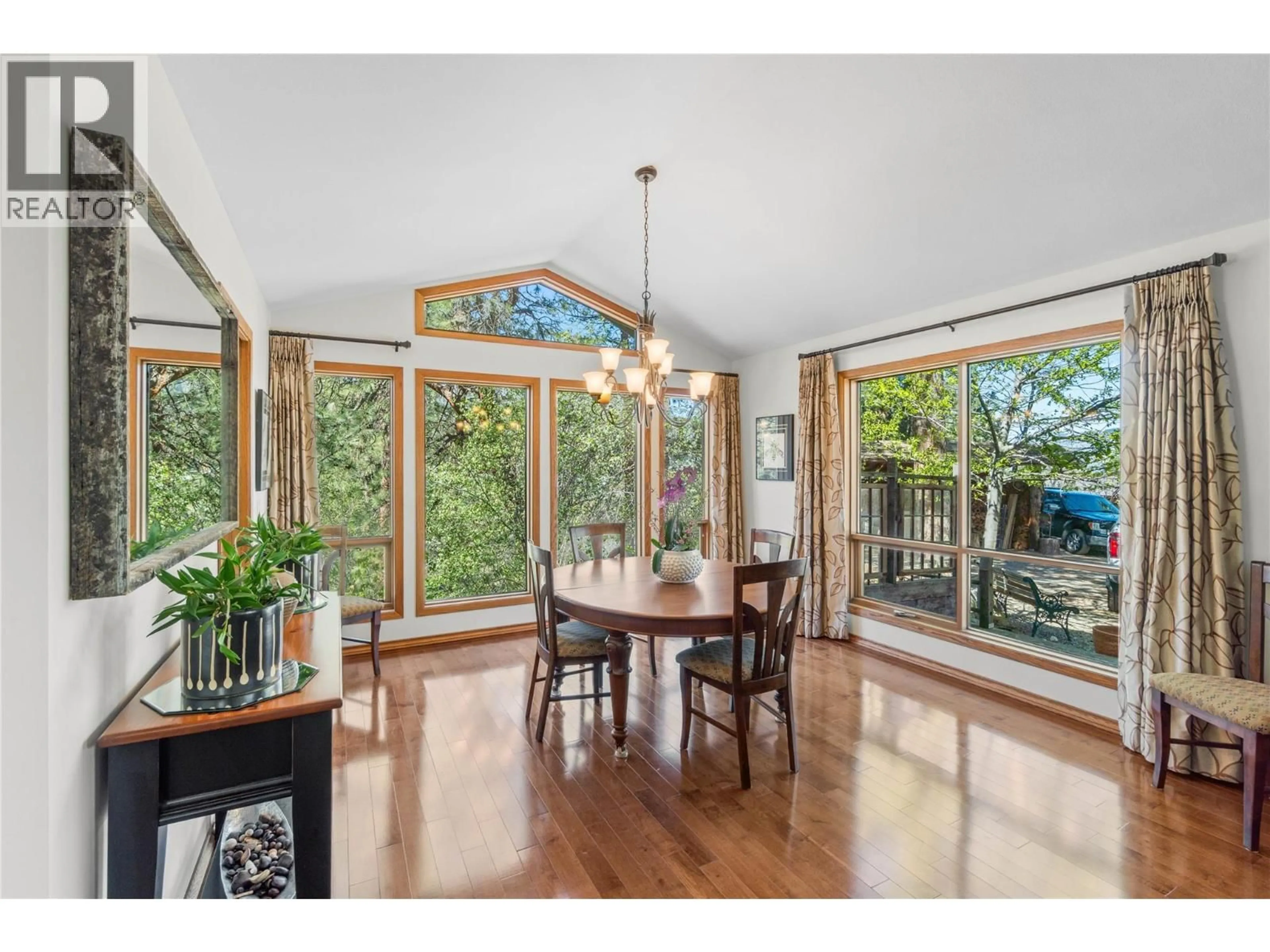 Dining room, wood/laminate floor for 6828 BARNHARTVALE ROAD, Kamloops British Columbia V2C6V7