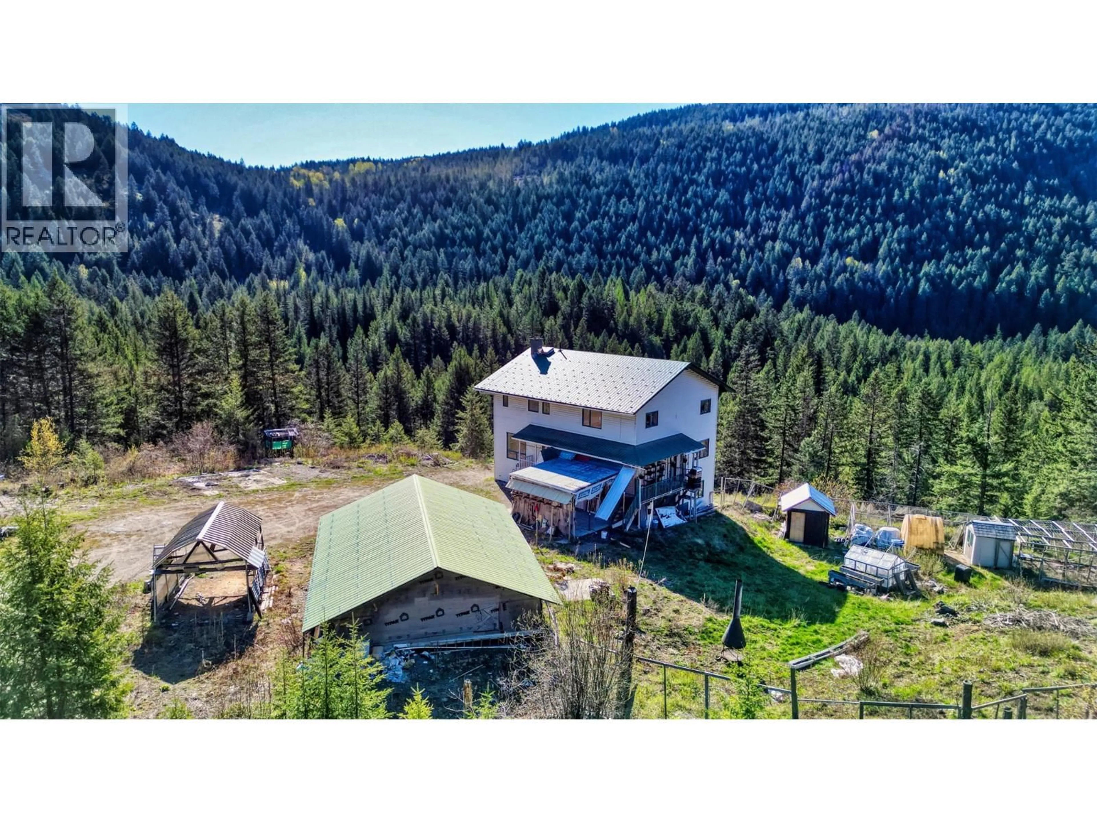 A pic from outside/outdoor area/front of a property/back of a property/a pic from drone, mountain view for 6050 ATHELSTON-HARTFORD ROAD, Grand Forks British Columbia V0H1H5