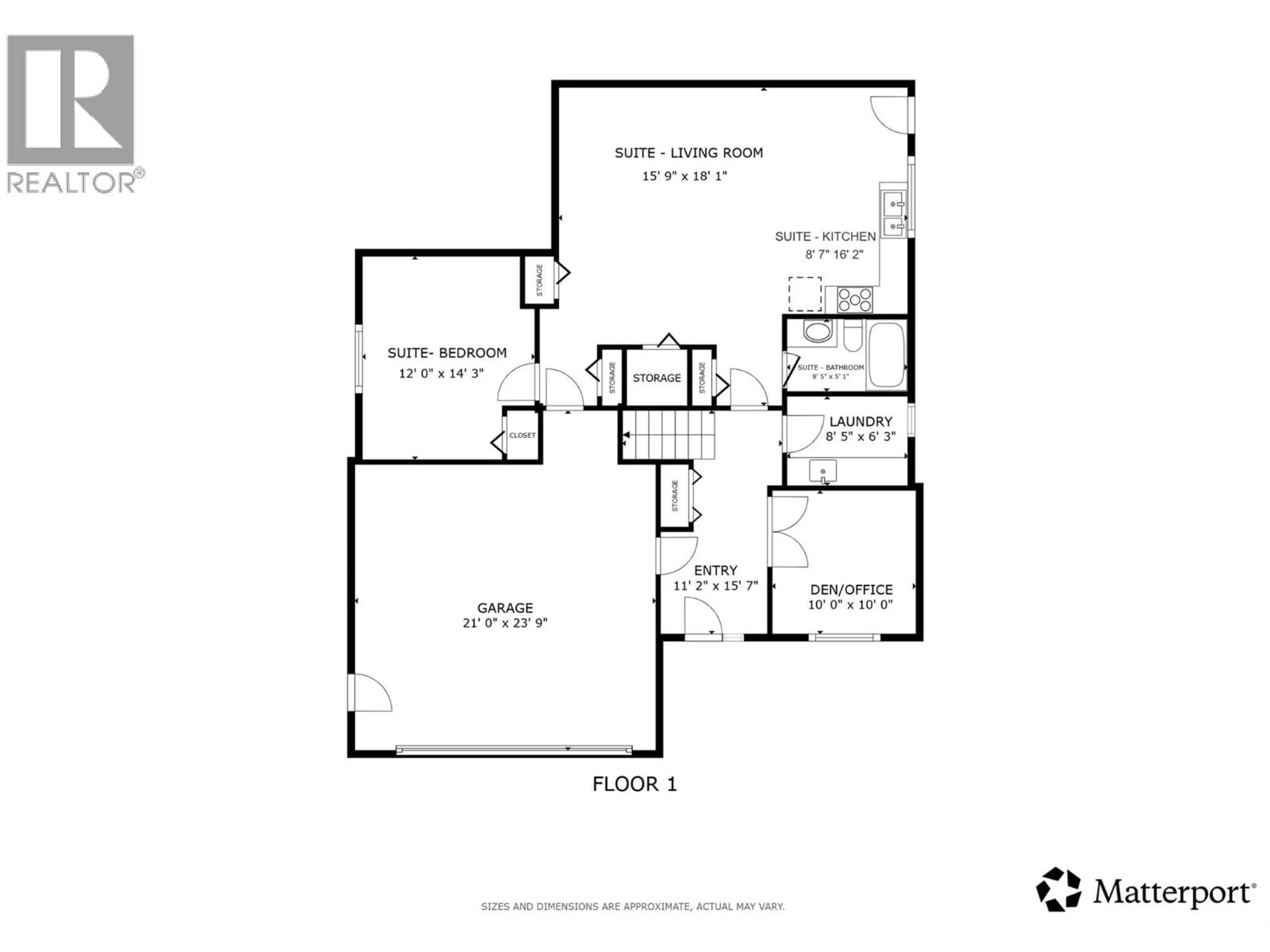 Floor plan for 539 SOUTH CREST DRIVE, Kelowna British Columbia V1W4W8
