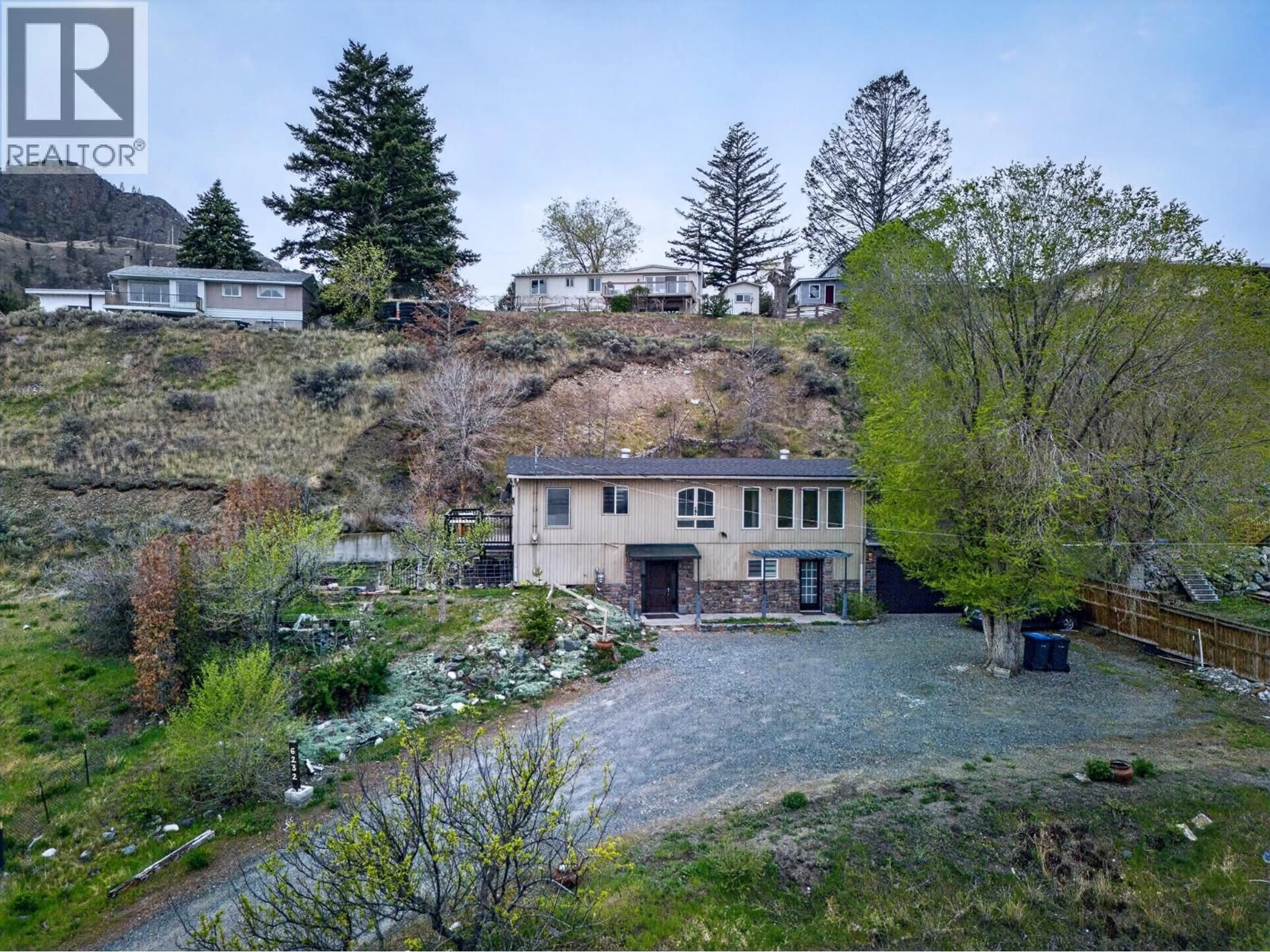 A pic from outside/outdoor area/front of a property/back of a property/a pic from drone, unknown for 6232 SAVONA ACCESS ROAD, Kamloops British Columbia V0K2J0