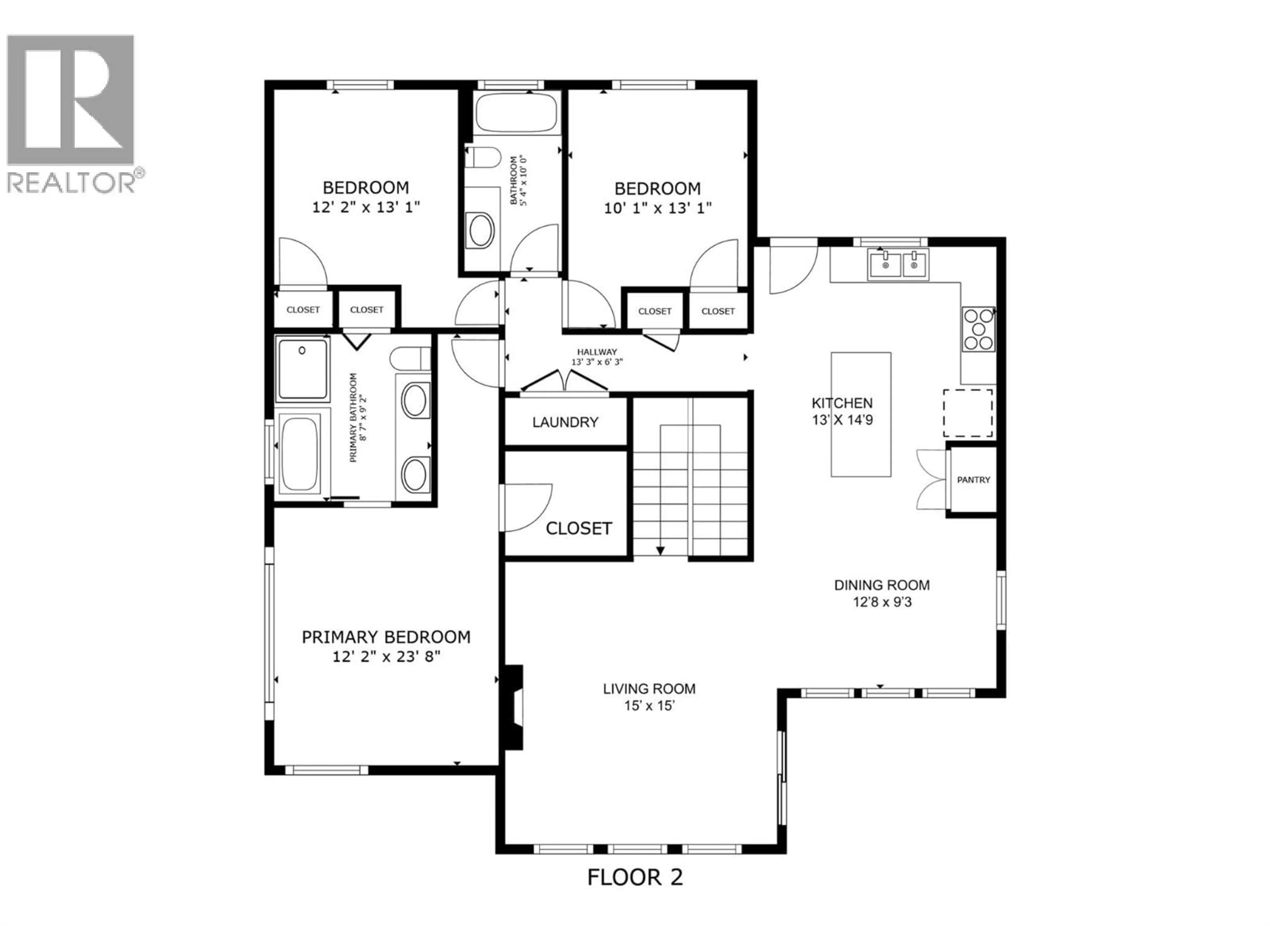 Floor plan for 1362 ROCKY POINT DRIVE, Kelowna British Columbia V1V2Z9