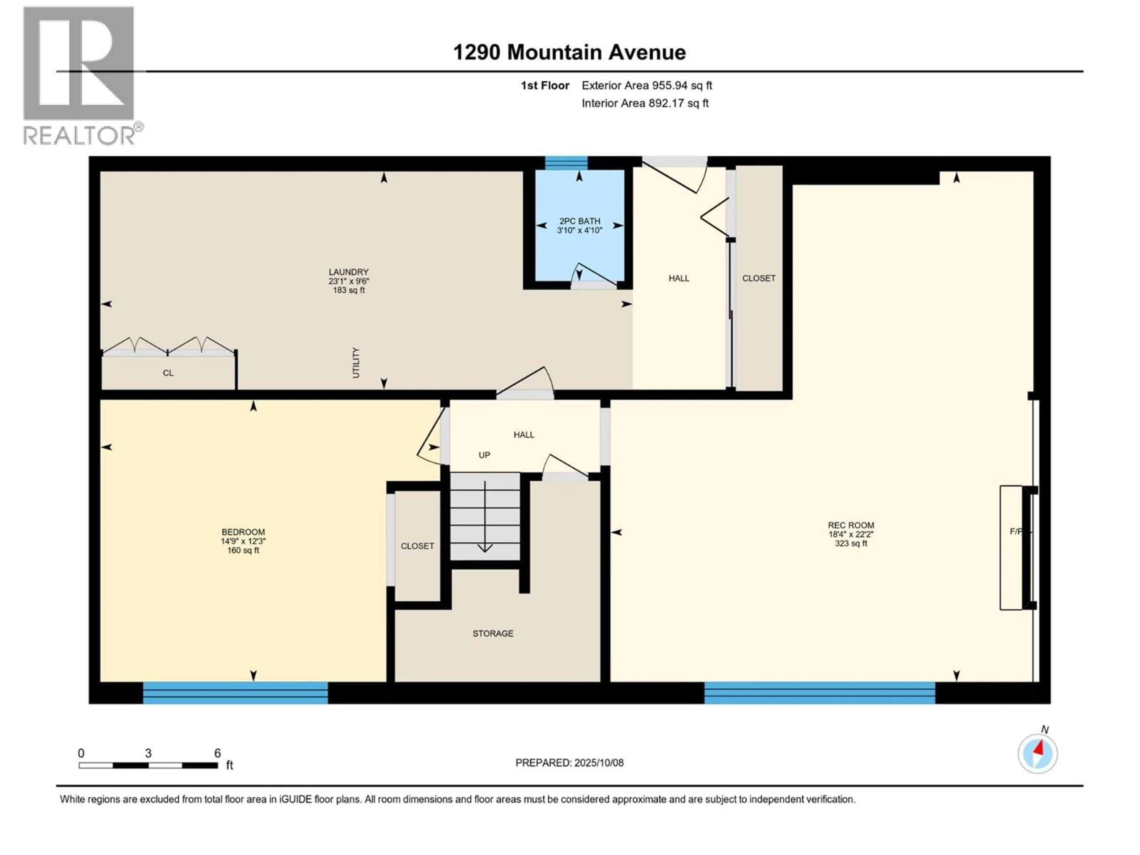 Floor plan for 1390 MOUNTAIN AVENUE, Kelowna British Columbia V1Y7H4