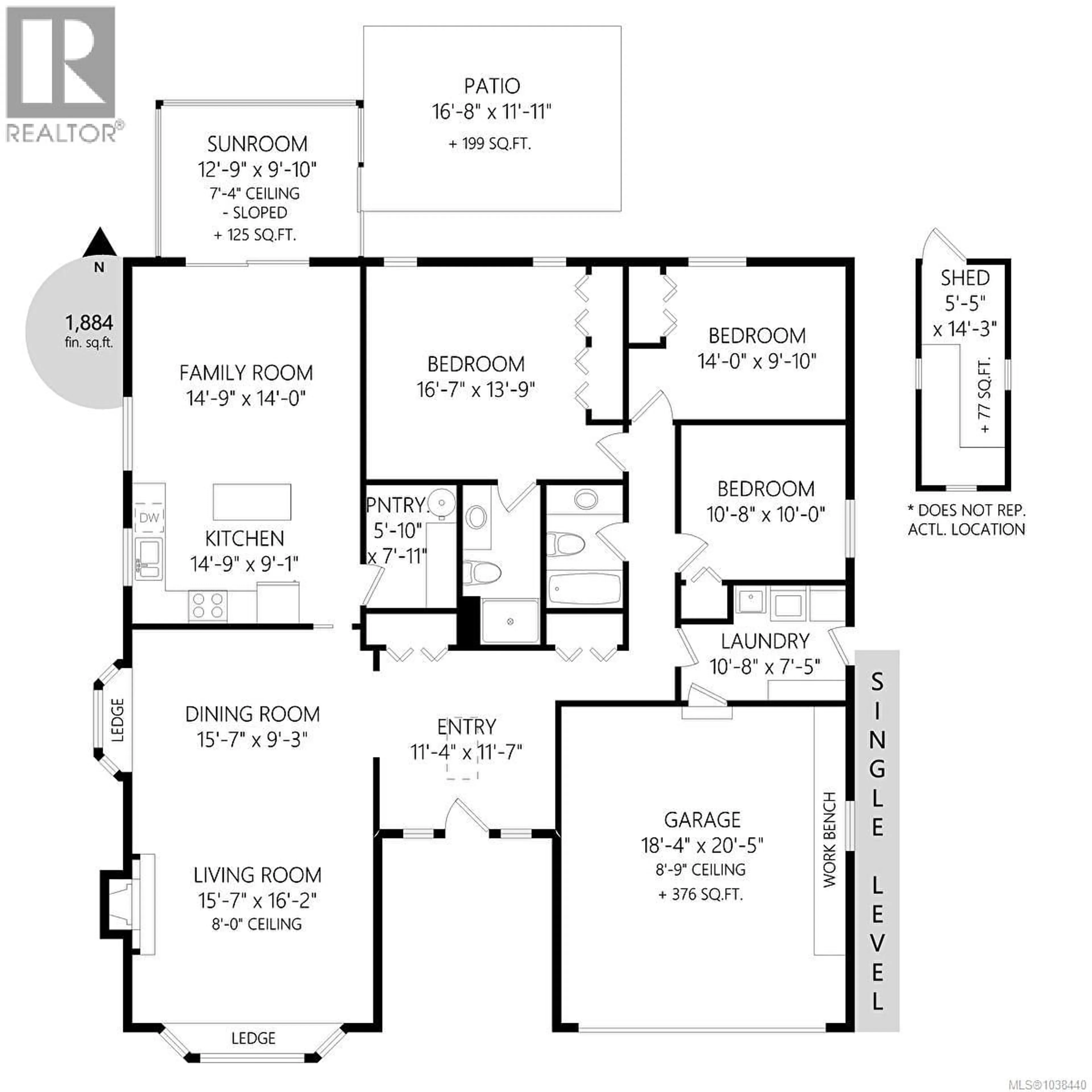 Floor plan for 1830 PASTEL CRESCENT, Central Saanich British Columbia V8M1N6