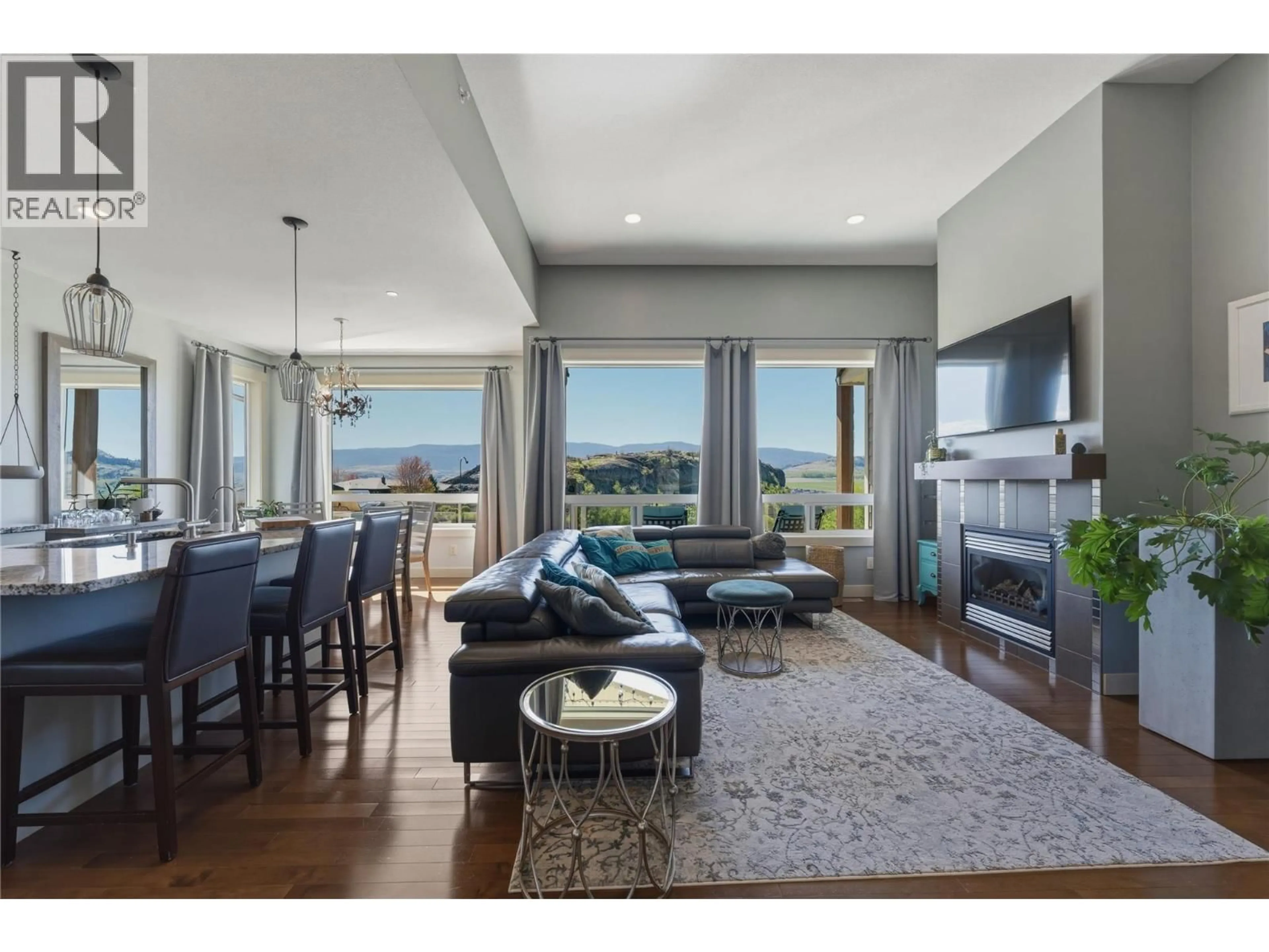 Living room with furniture, unknown for 4116 LEATHERBACK ROAD, Vernon British Columbia V1T9W4