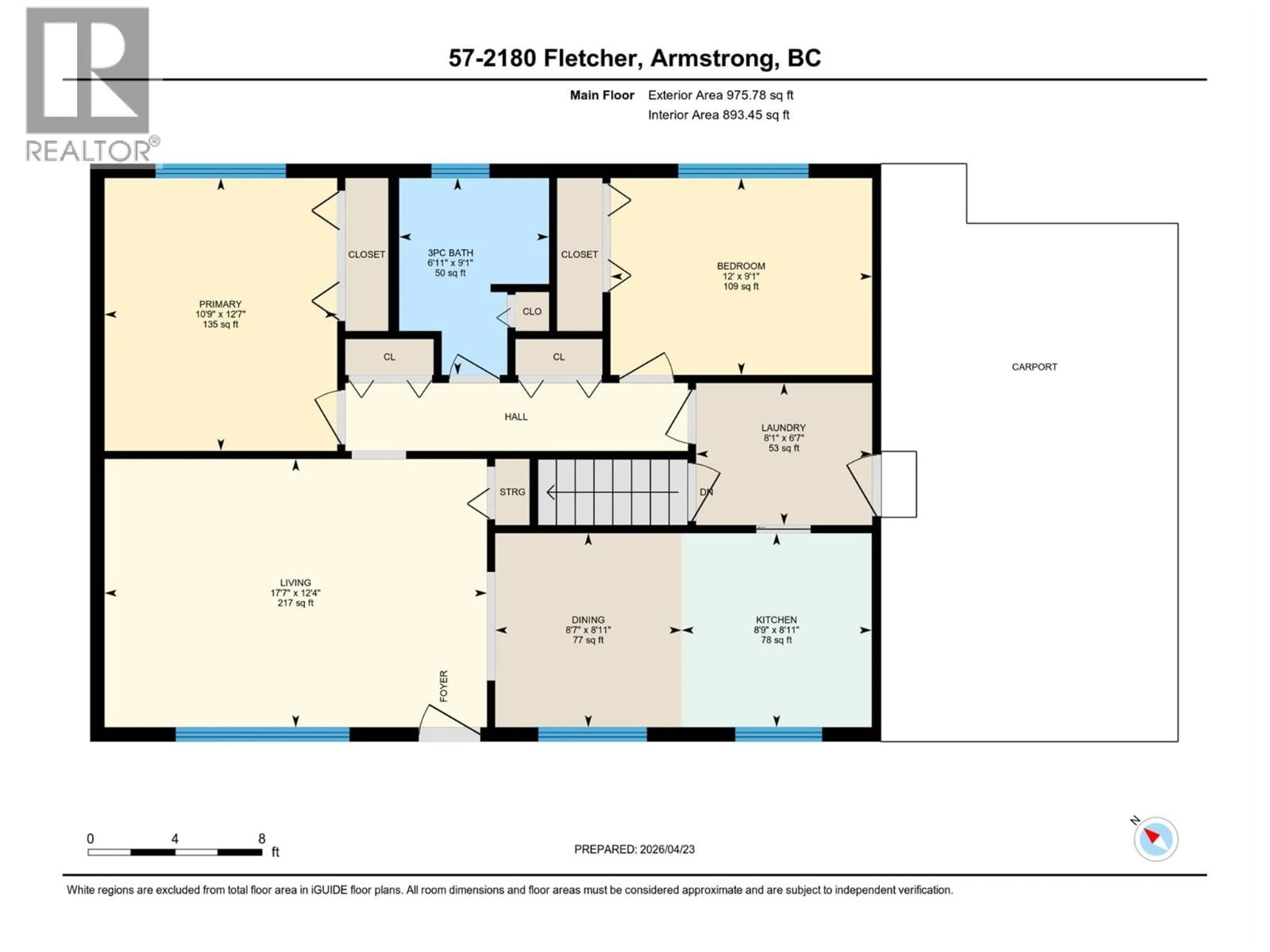 Floor plan for 57 - 2180 FLETCHER AVENUE, Armstrong British Columbia V0E1B1