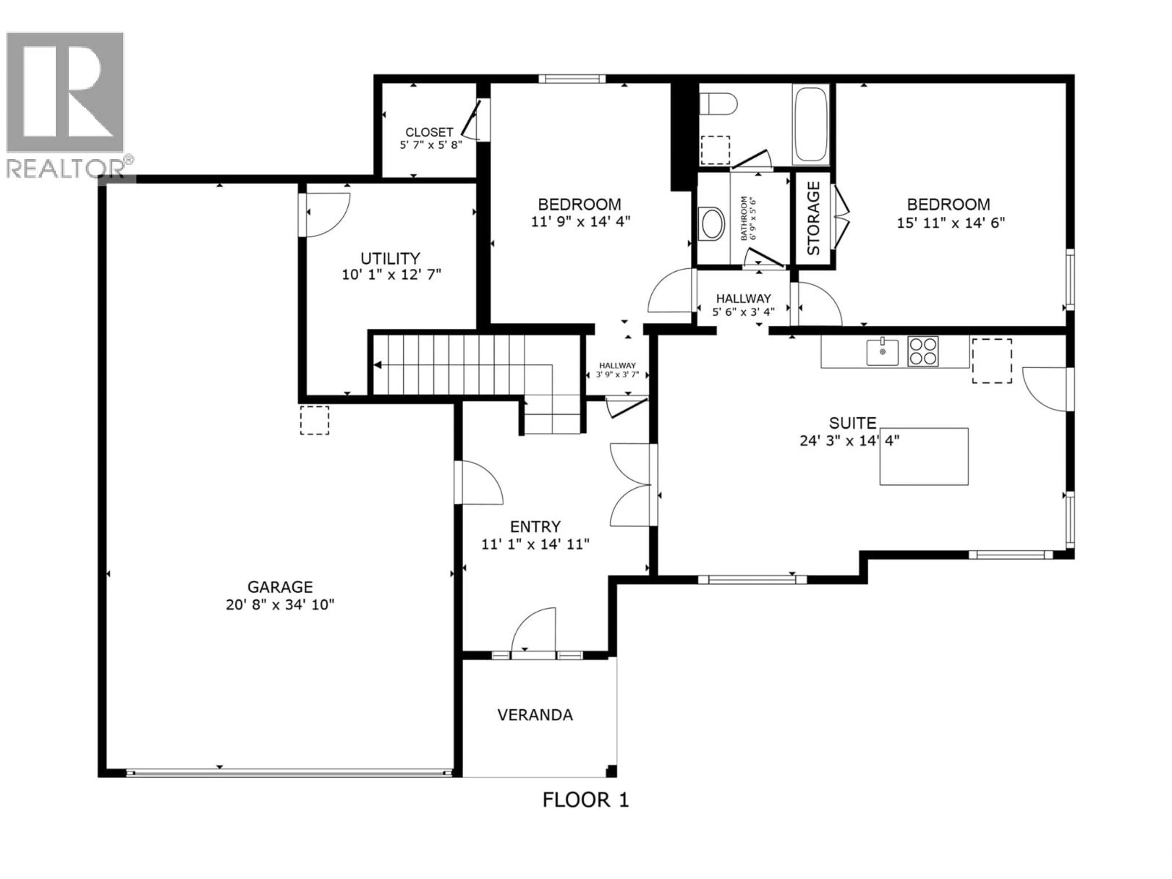 Floor plan for 508 CARNOUSTIE DRIVE, Kelowna British Columbia V1P1R7