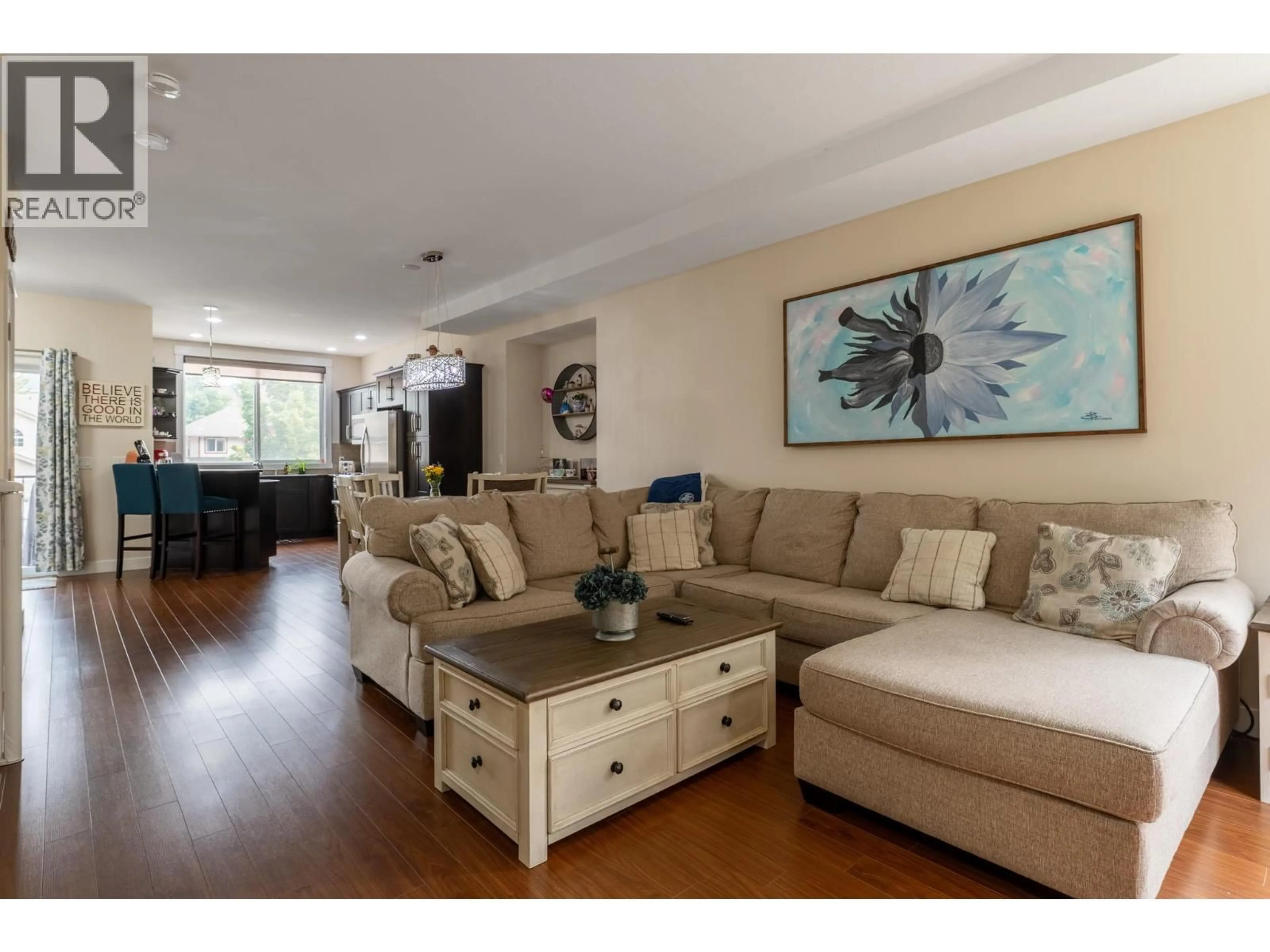 Living room with furniture, wood/laminate floor for 9 - 3275 BROADVIEW ROAD, West Kelowna British Columbia V4T3C8