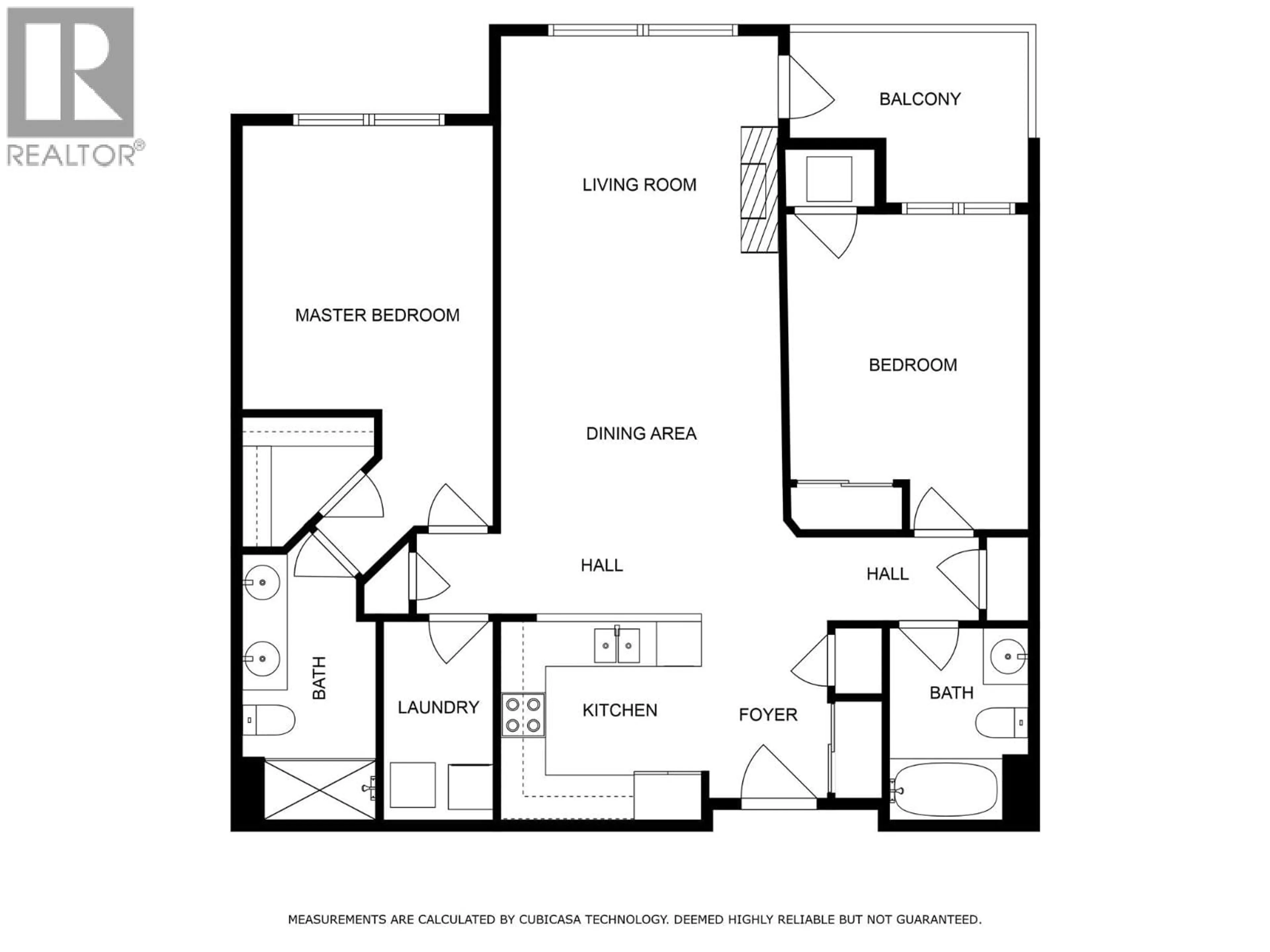 Floor plan for 106 - 2780 AUBURN ROAD, West Kelowna British Columbia V4T4C2