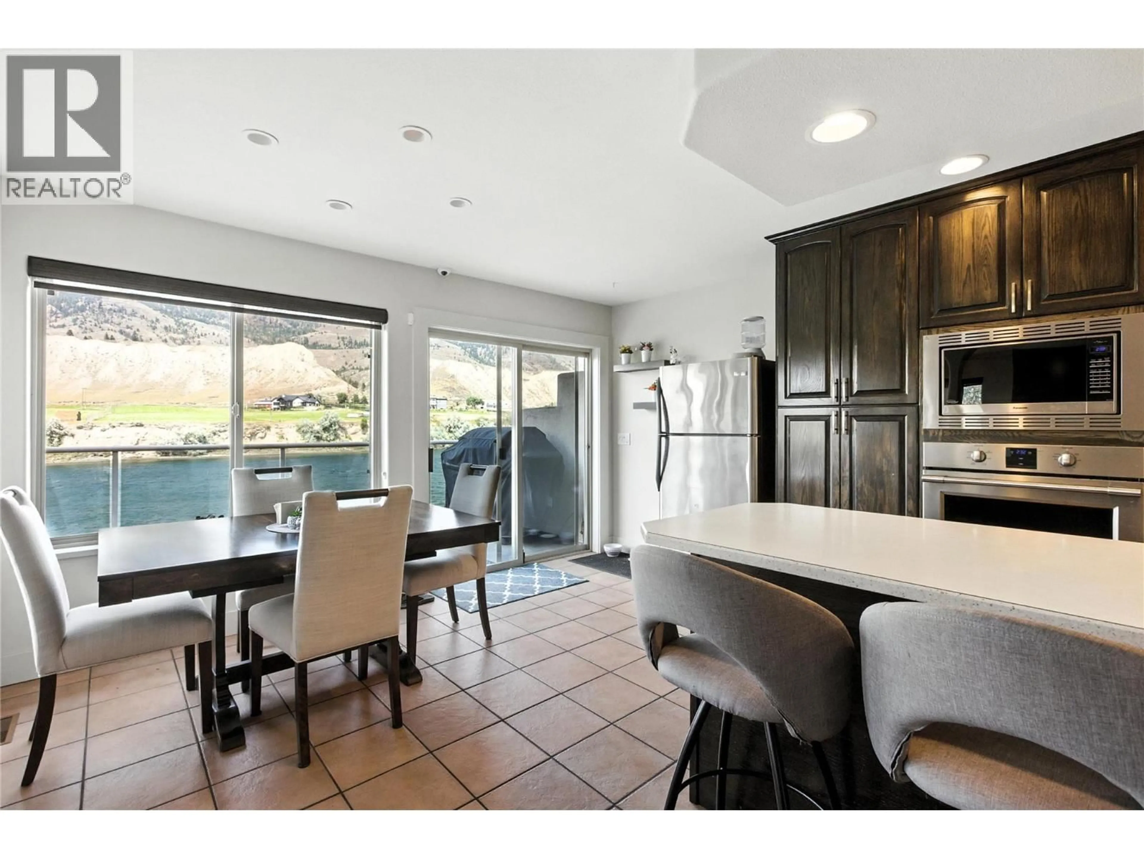 Open concept kitchen, ceramic/tile floor for 4990 KIPP ROAD, Kamloops British Columbia V2C4T2