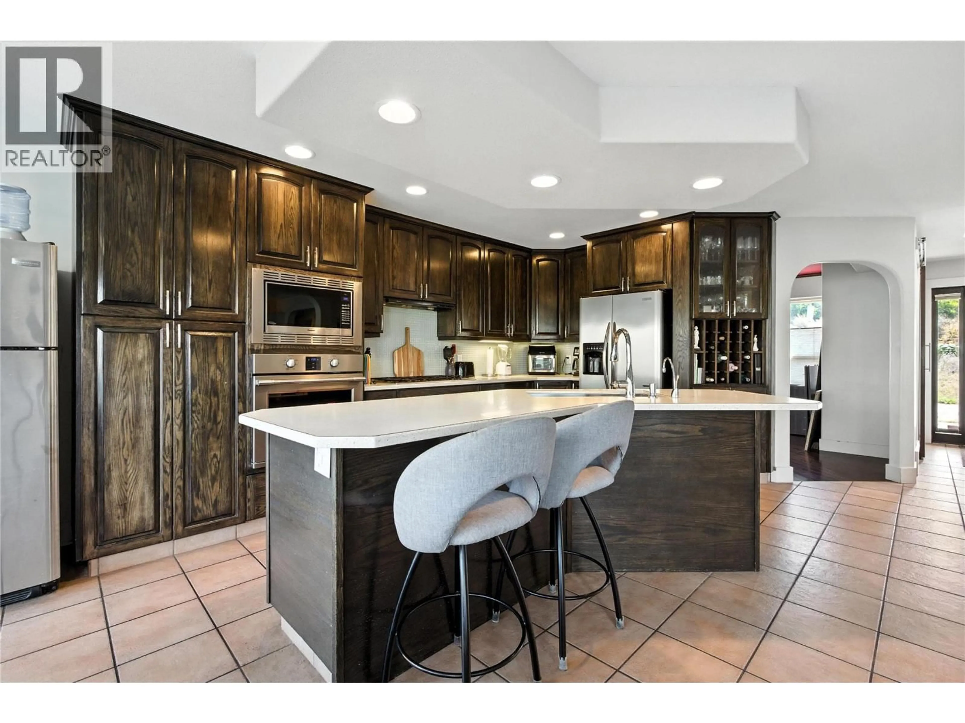 Open concept kitchen, ceramic/tile floor for 4990 KIPP ROAD, Kamloops British Columbia V2C4T2