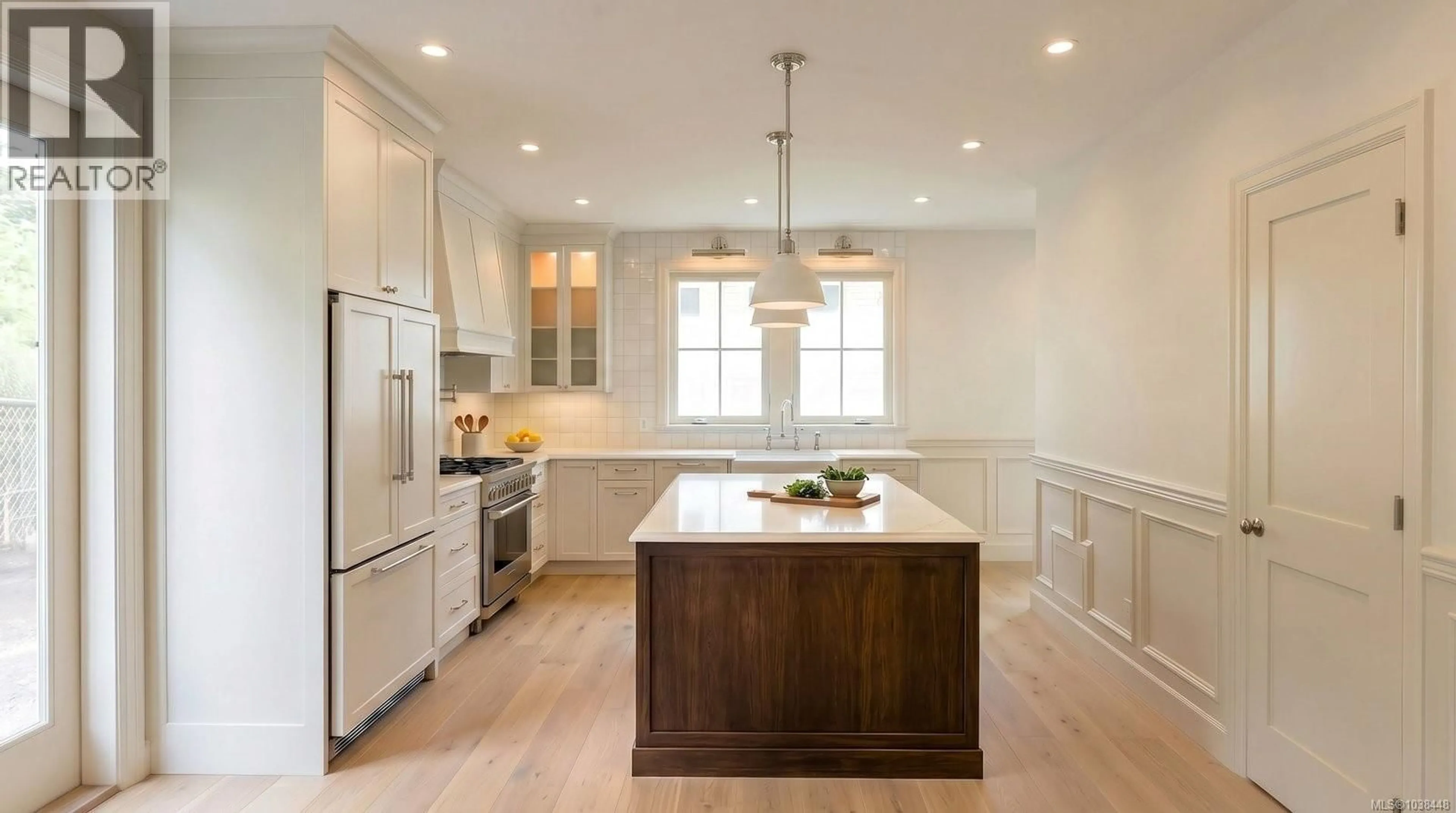 Open concept kitchen, wood/laminate floor for 2456 PLUMER STREET, Oak Bay British Columbia V8S2T8