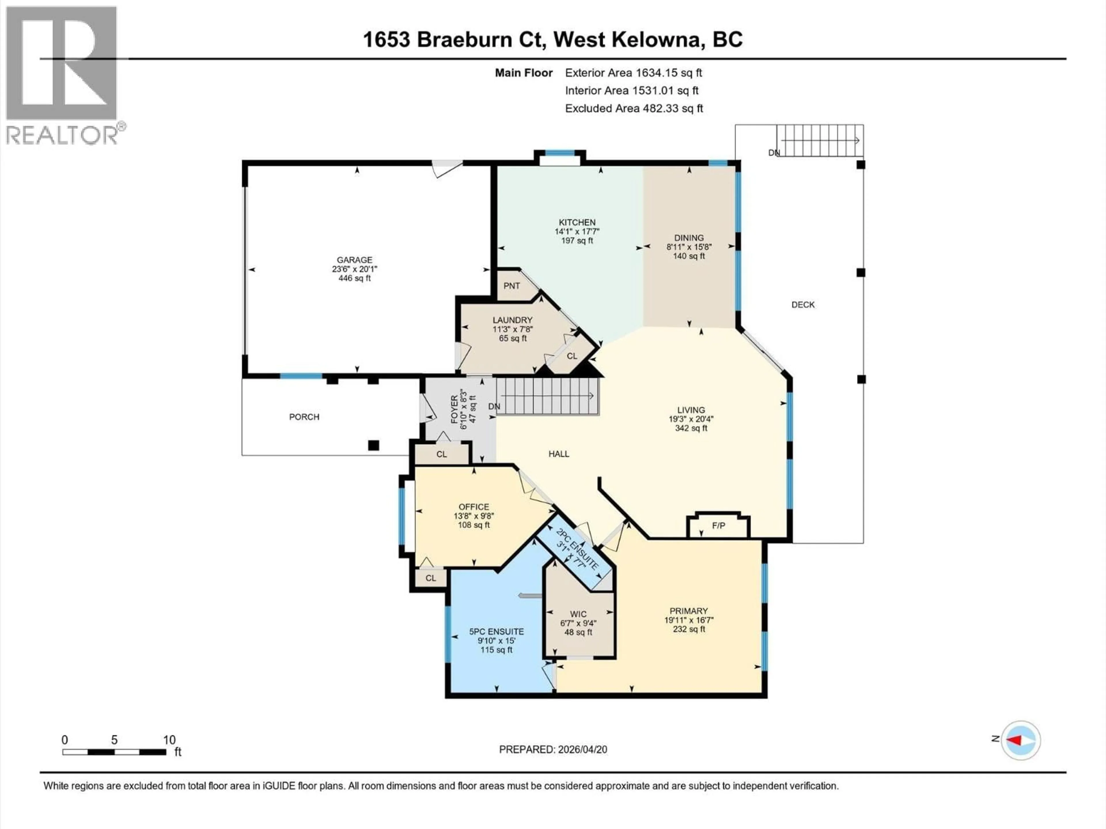 Floor plan for 1653 BRAEBURN COURT, West Kelowna British Columbia V4T2V5