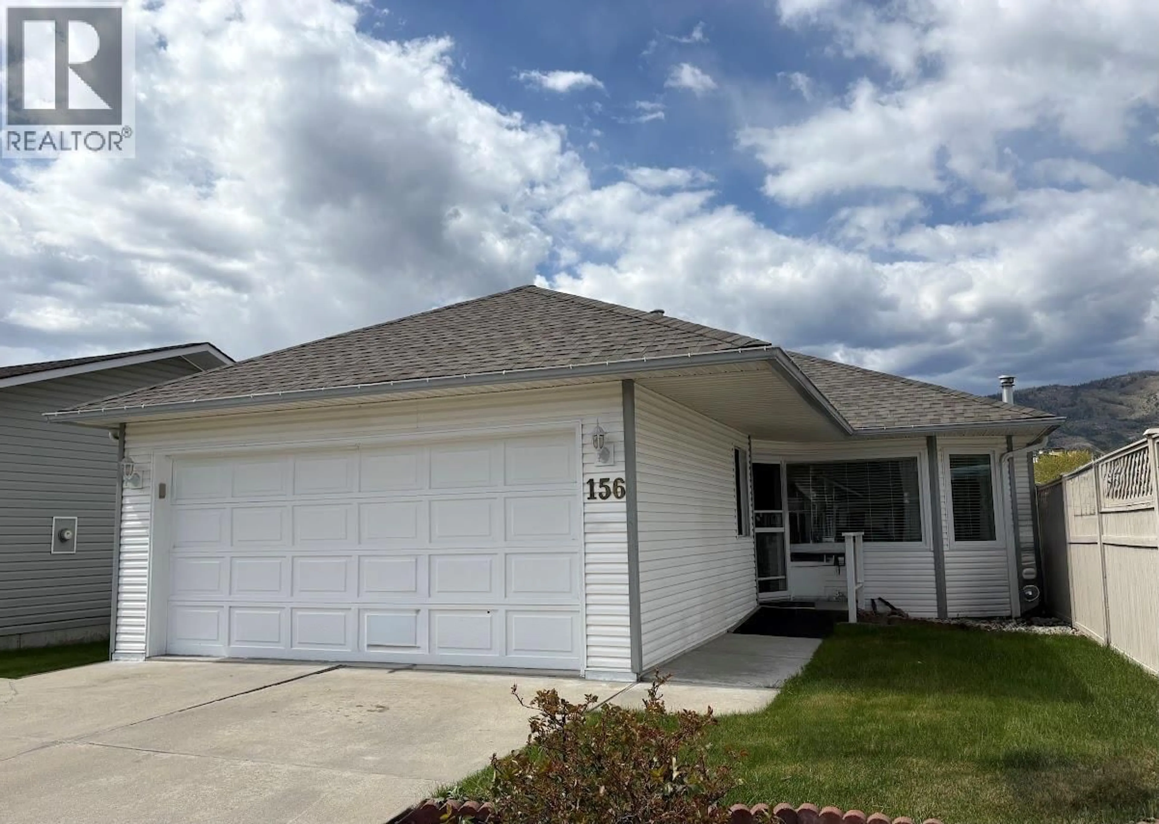 Home with vinyl exterior material, street for 156 - 3400 WILSON STREET, Penticton British Columbia V2A8J1