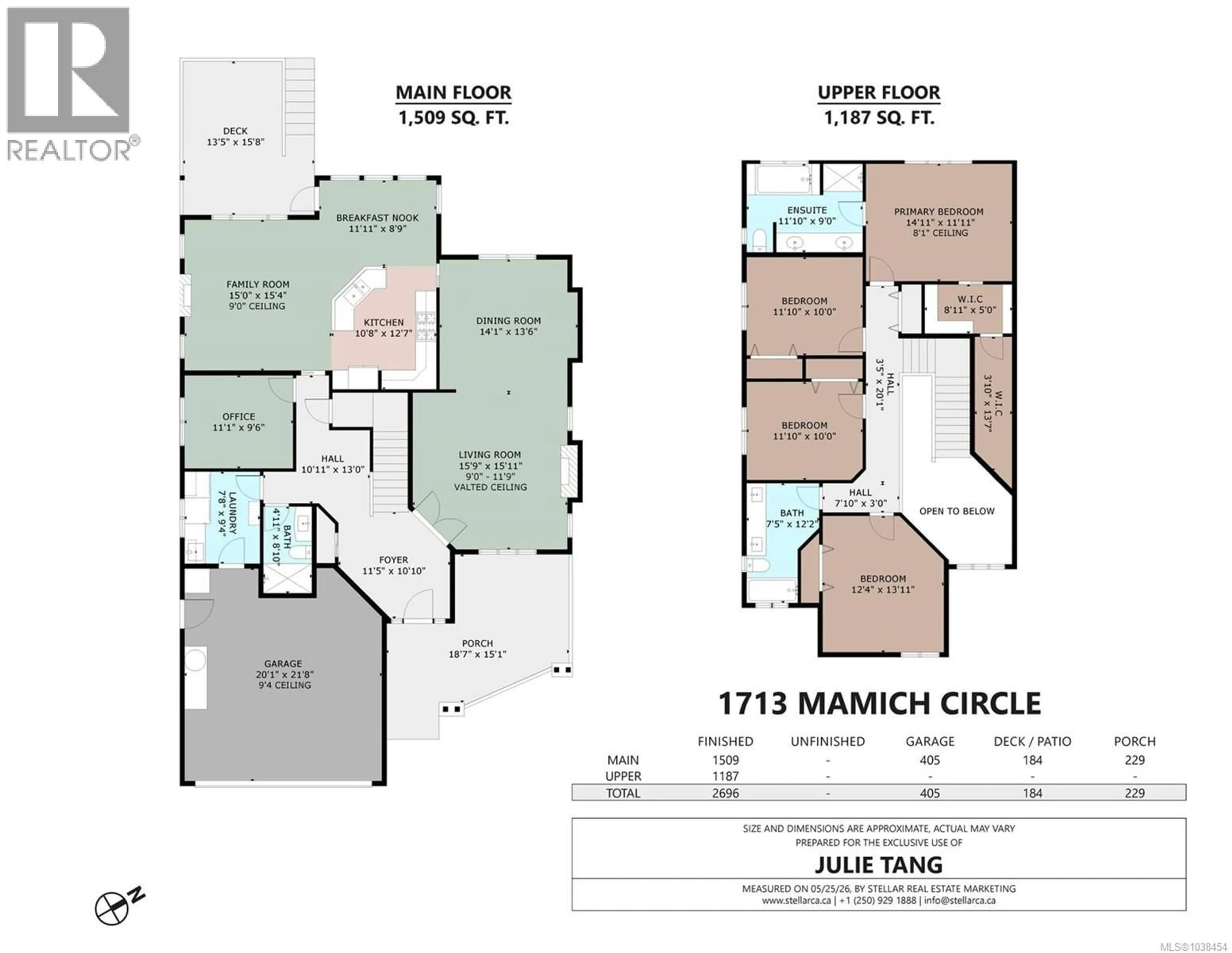 Floor plan for 1713 MAMICH CIRCLE, Saanich British Columbia V8N6M9