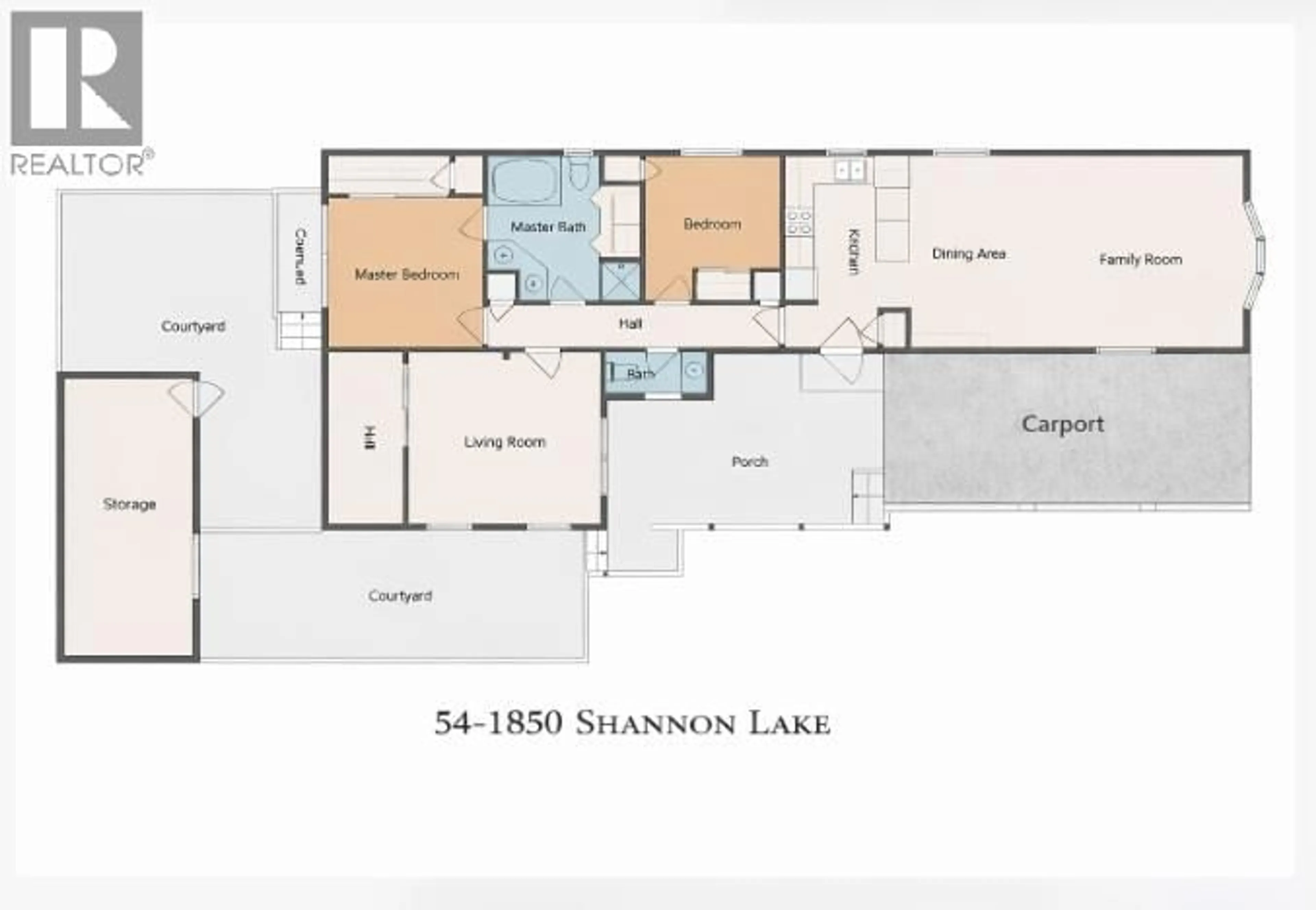 Floor plan for 54 - 1850 SHANNON LAKE ROAD, West Kelowna British Columbia V4T1L6
