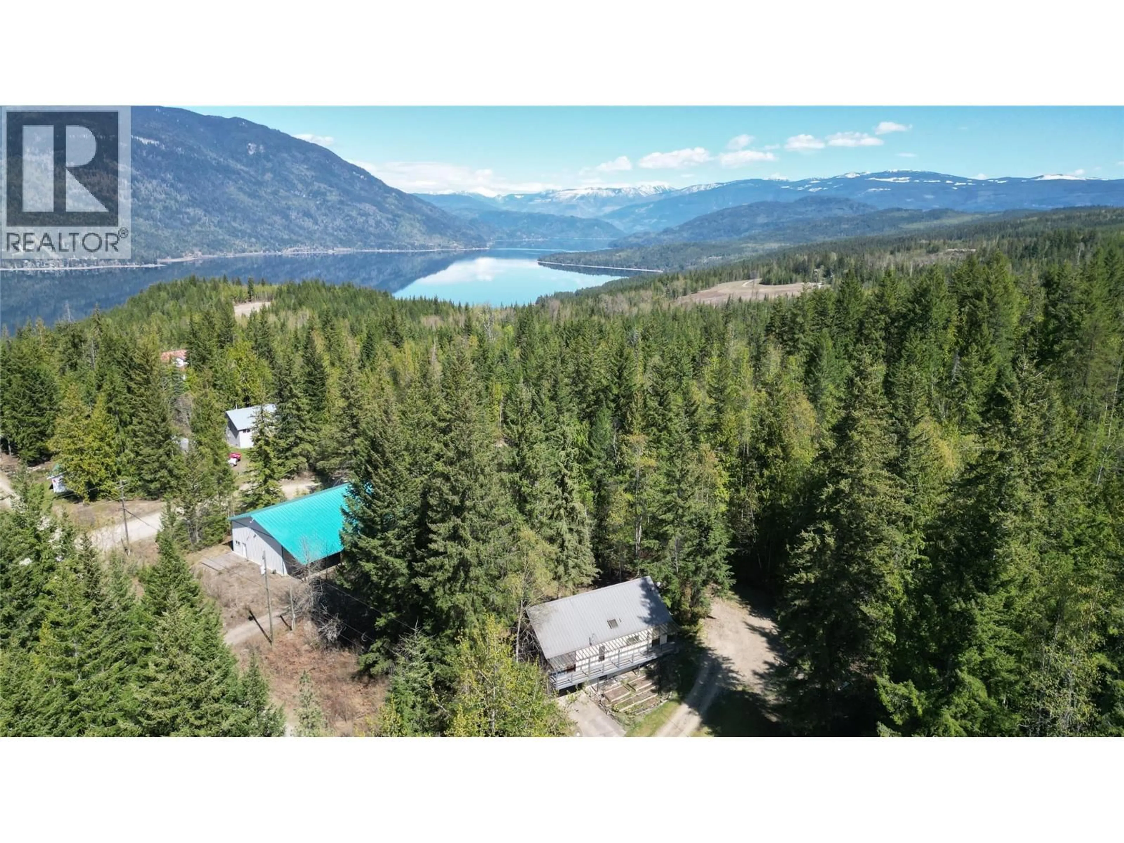 A pic from outside/outdoor area/front of a property/back of a property/a pic from drone, mountain view for 3840 CAMERON ROAD, Eagle Bay British Columbia V0E1T0
