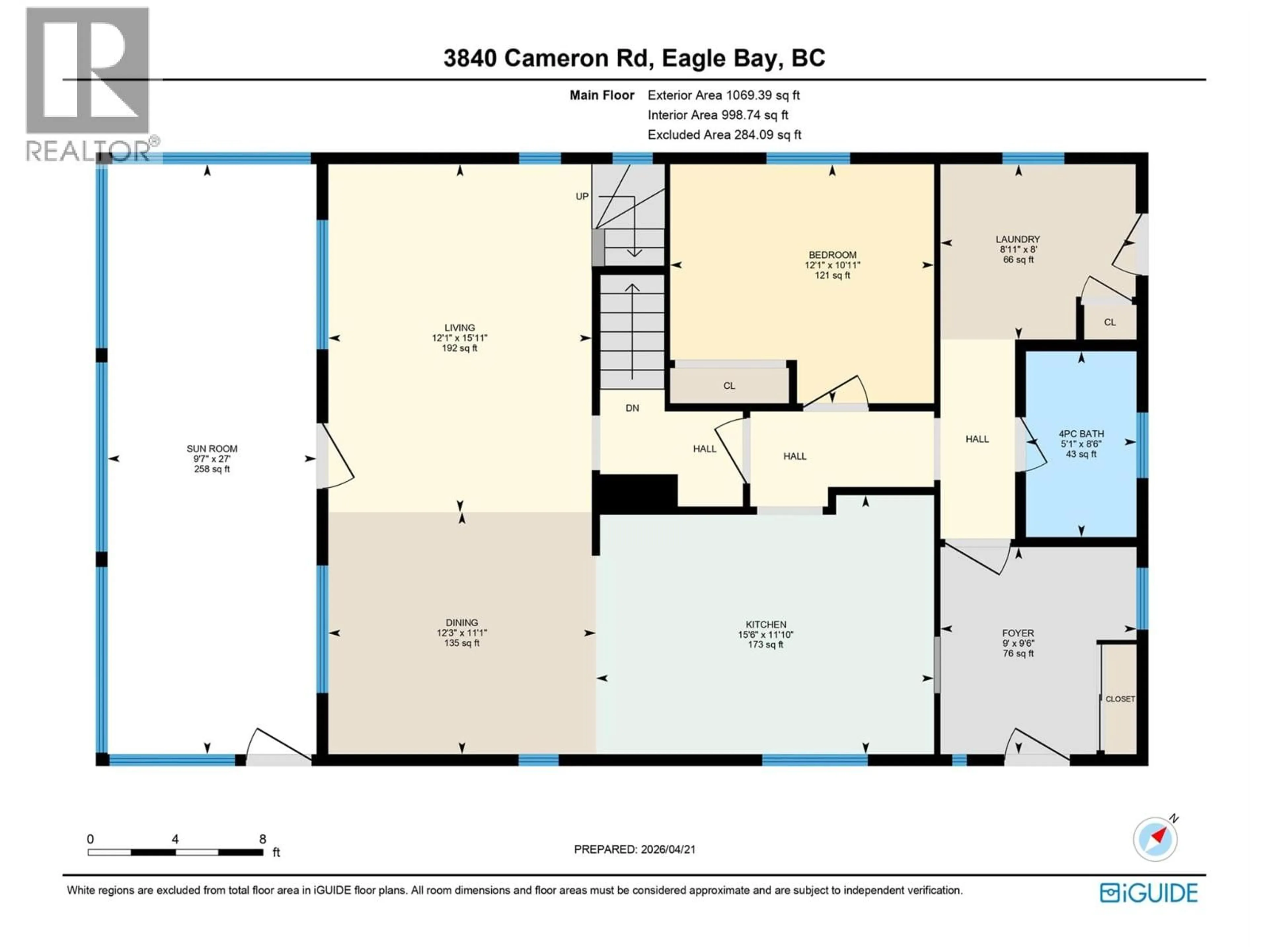 Floor plan for 3840 CAMERON ROAD, Eagle Bay British Columbia V0E1T0