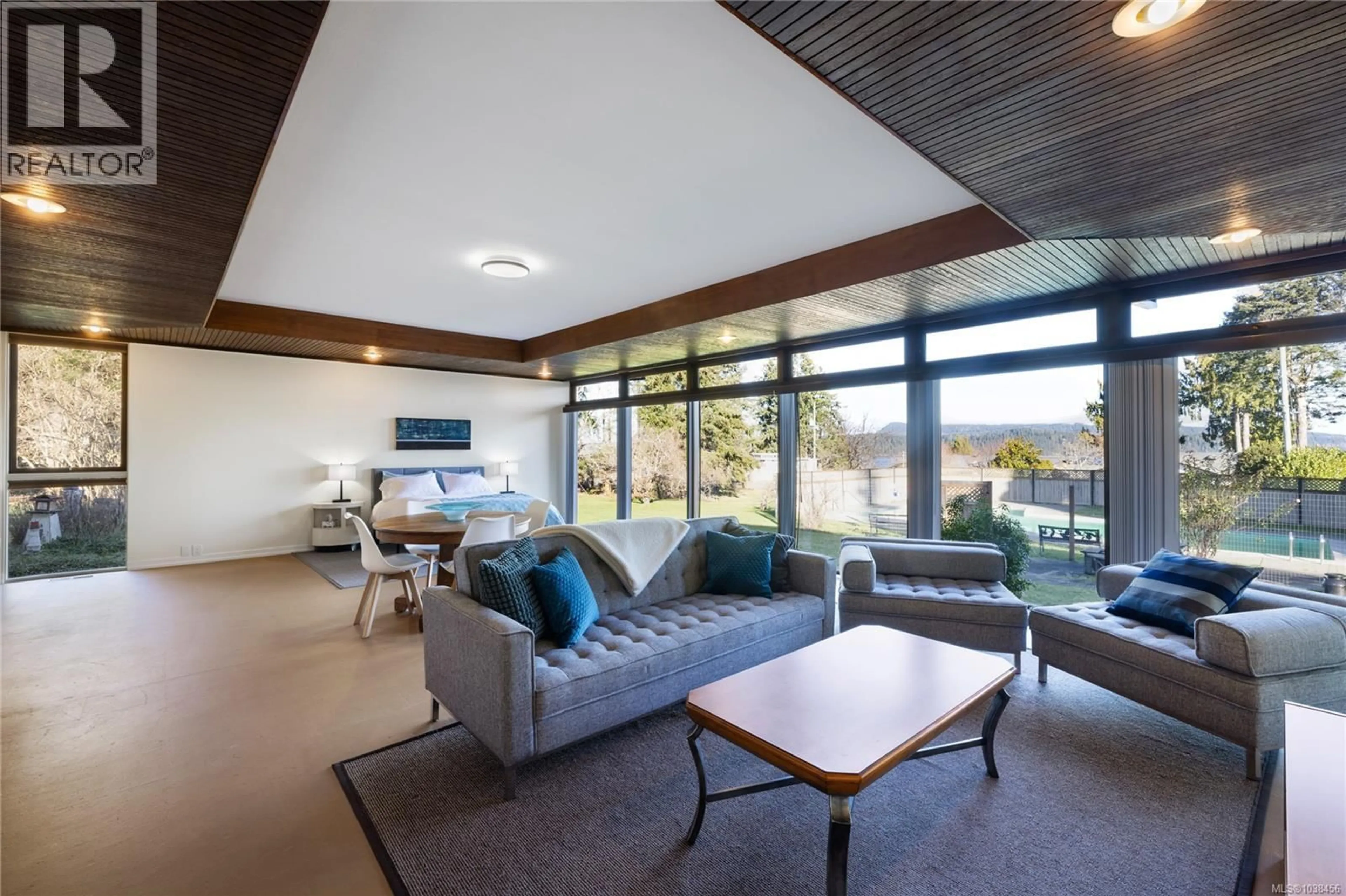 Living room with furniture, unknown for 160 KOPINA DRIVE, Bowser British Columbia V0R1G0