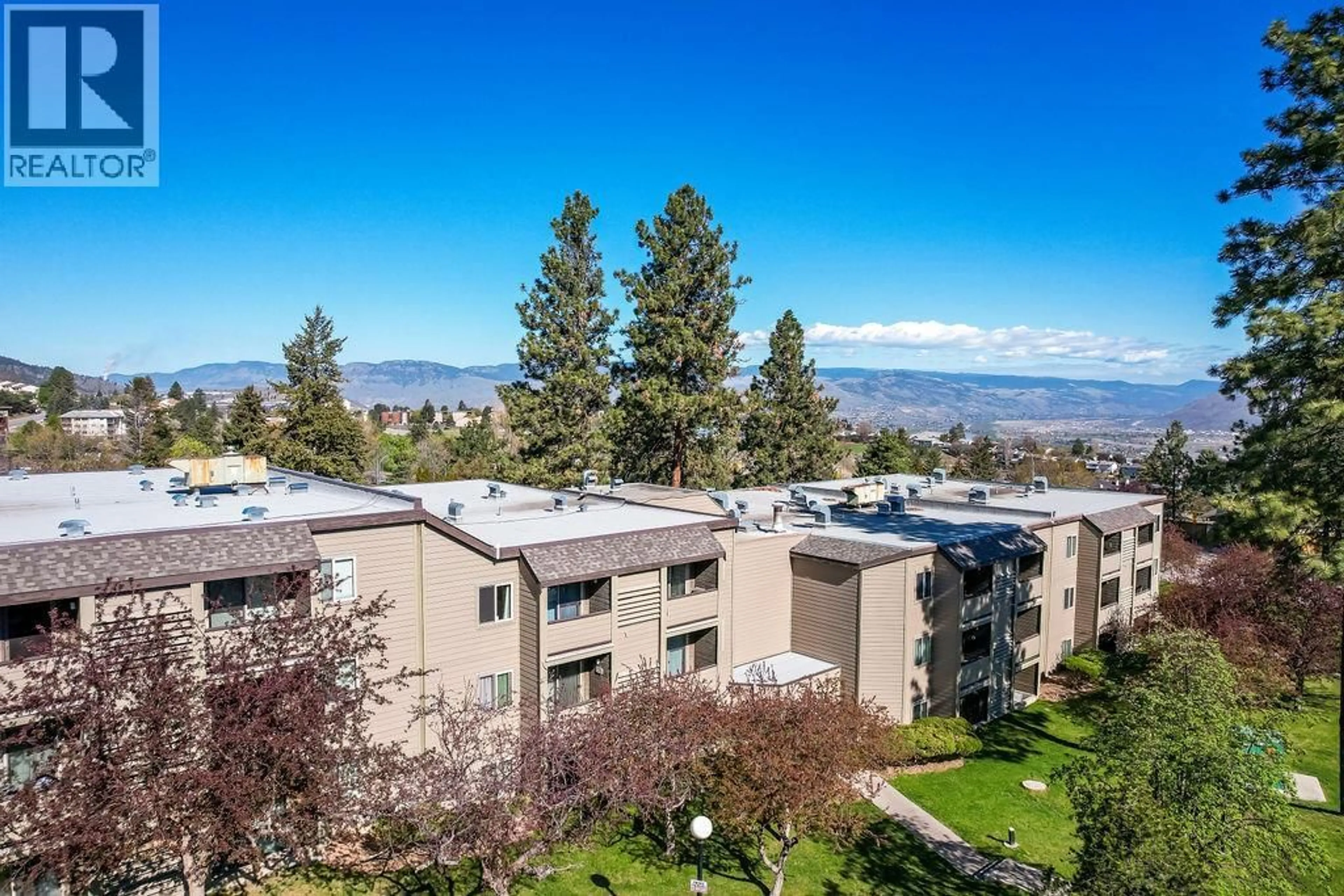 A pic from outside/outdoor area/front of a property/back of a property/a pic from drone, mountain view for 339 - 245 GORDONHORN CRESCENT, Kamloops British Columbia V2E1G5