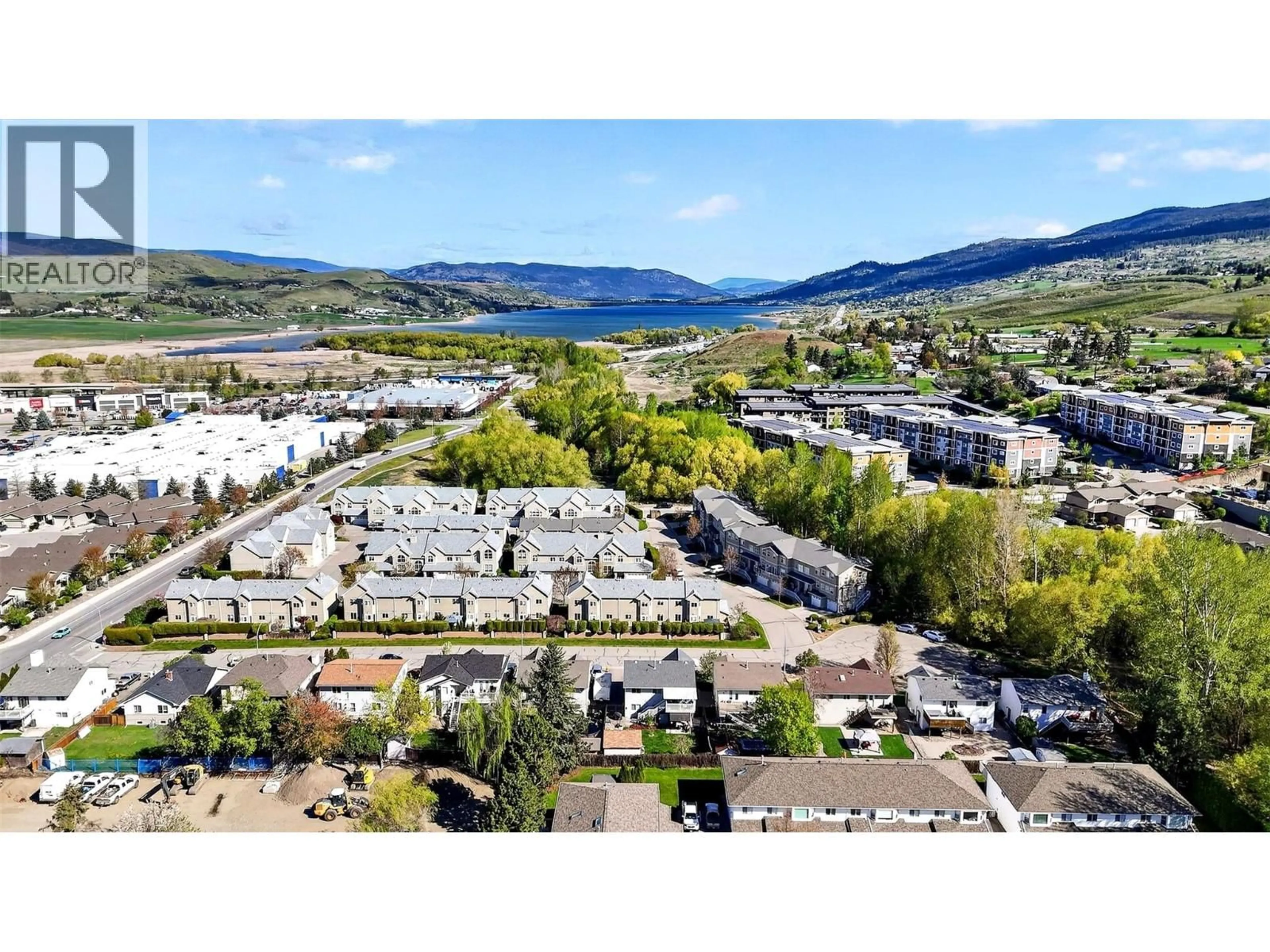 A pic from outside/outdoor area/front of a property/back of a property/a pic from drone, mountain view for 119 - 5501 20 STREET, Vernon British Columbia V1T7T2