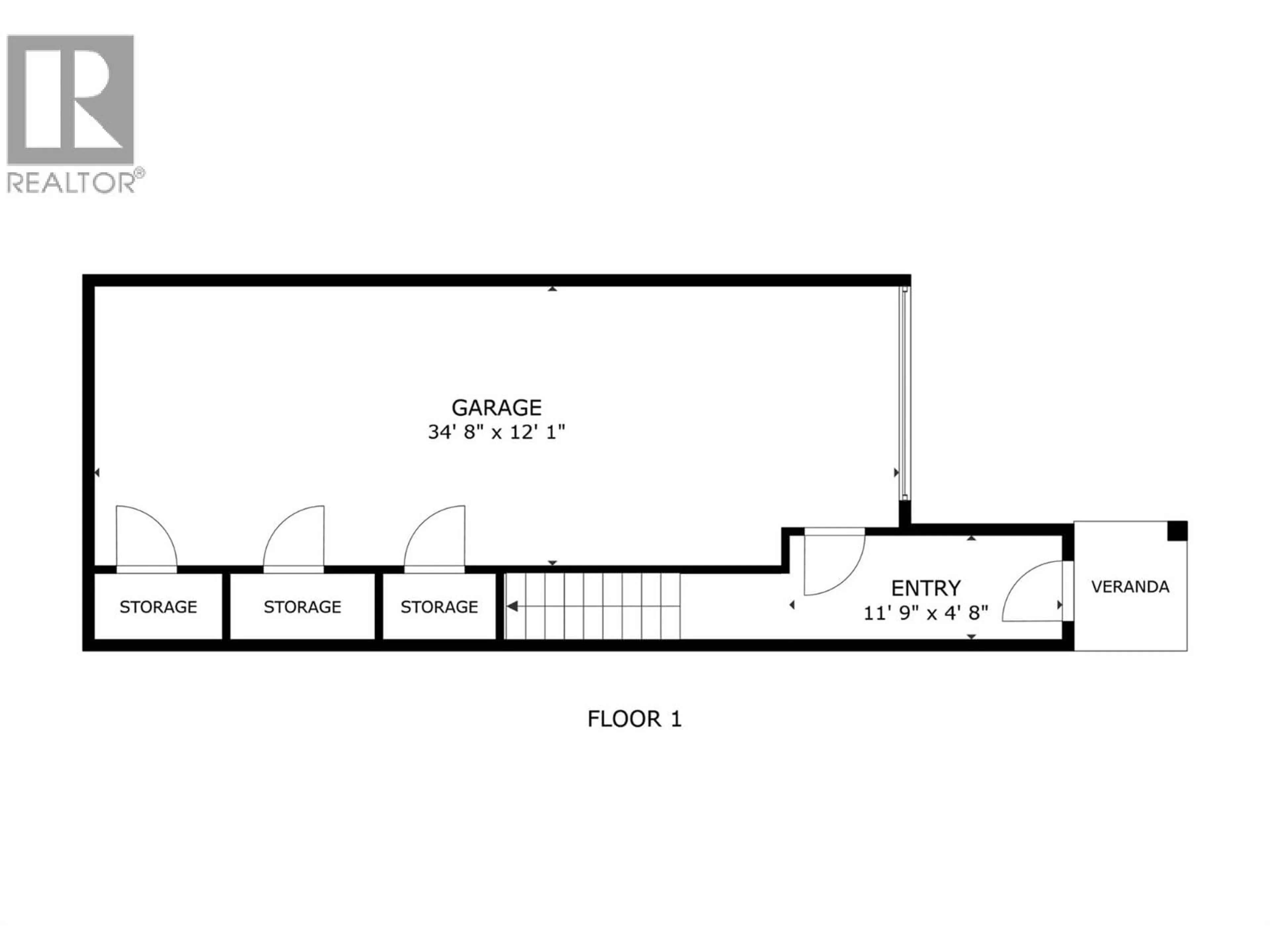 Floor plan for 2 - 3405 16 AVENUE, Vernon British Columbia V1T5Z1