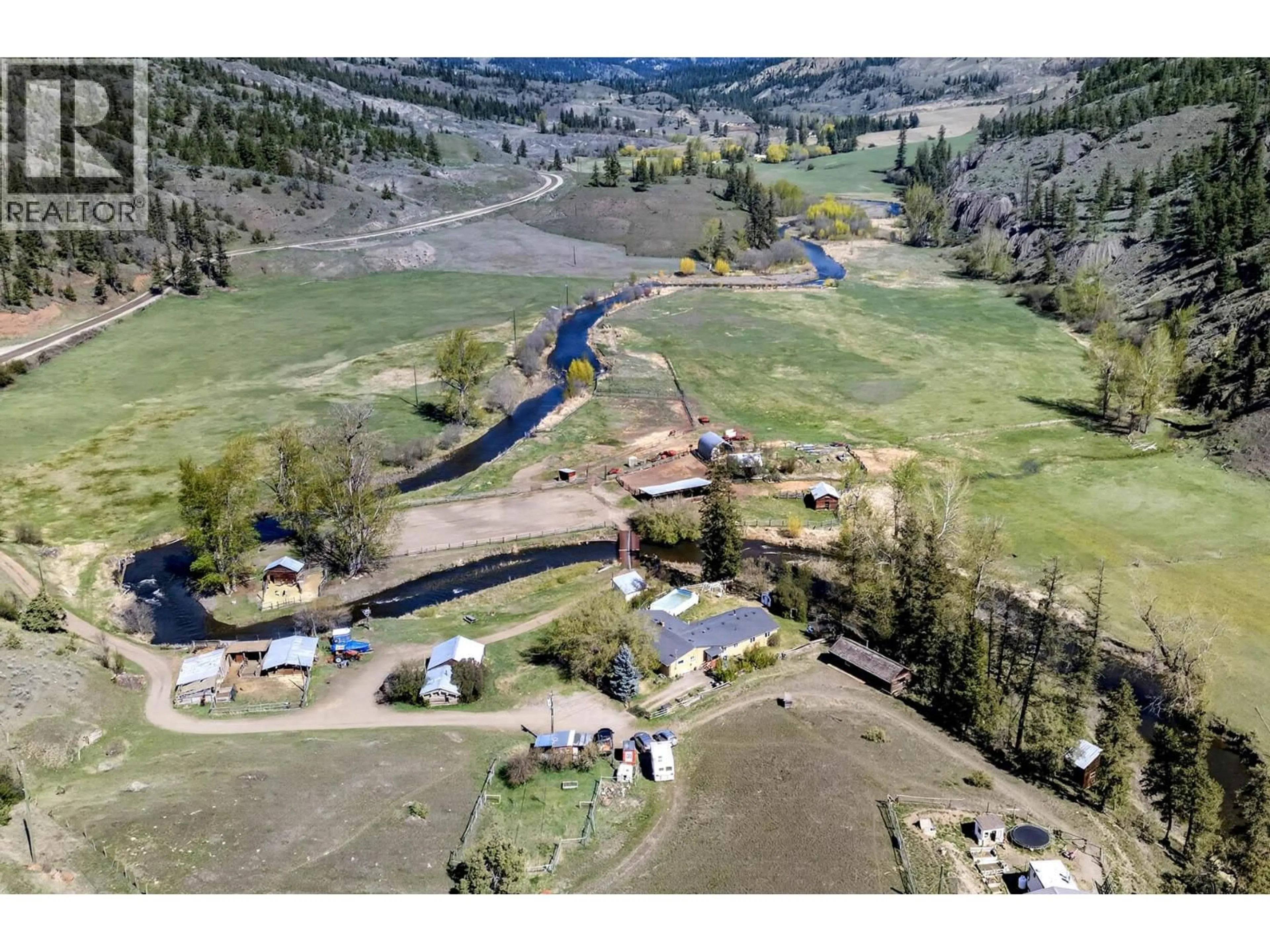 A pic from outside/outdoor area/front of a property/back of a property/a pic from drone, mountain view for 4150 DEADMAN VIDETTE ROAD, Kamloops British Columbia V0K2P0