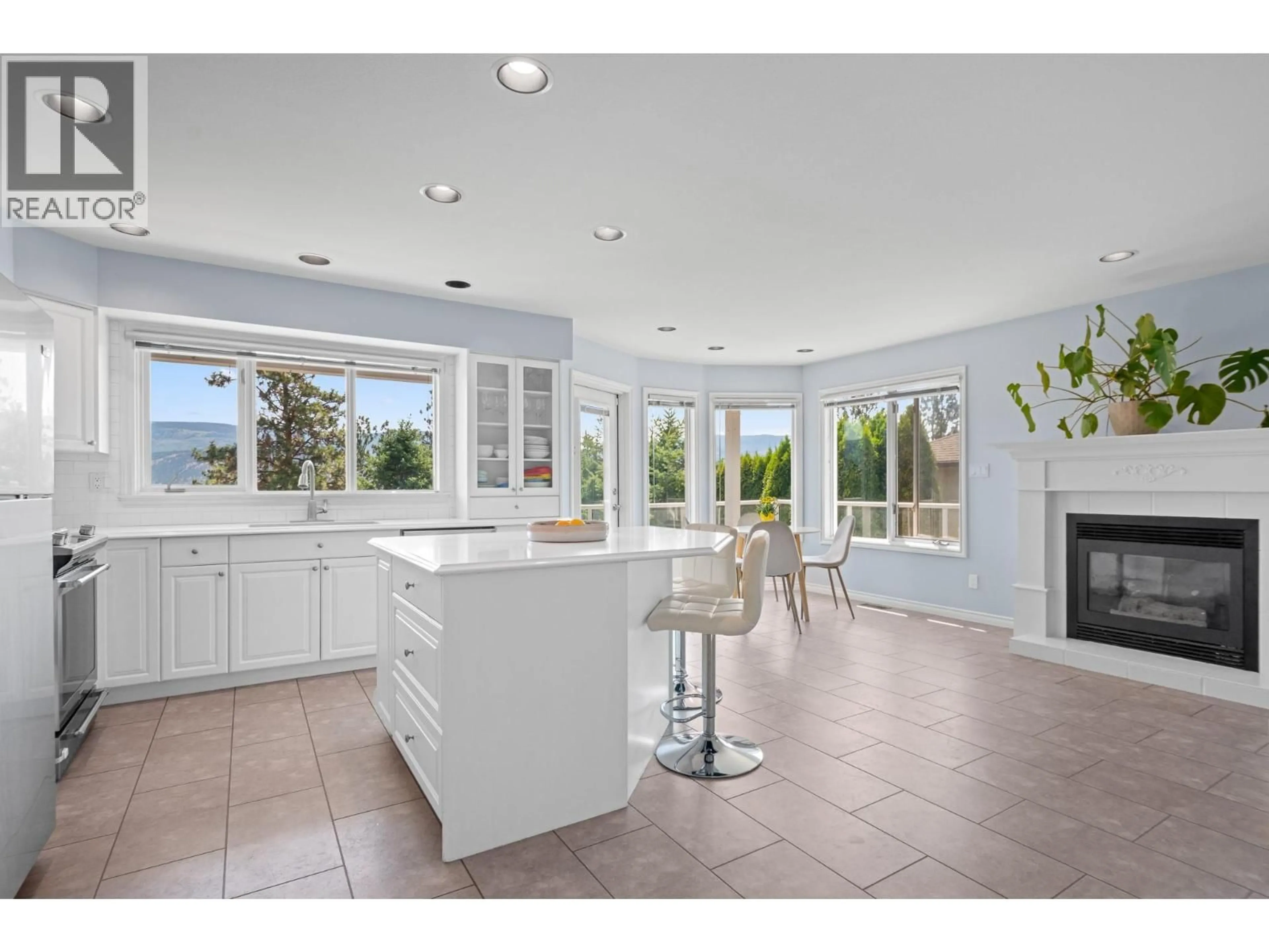 Open concept kitchen, ceramic/tile floor for 2455 WESTWOOD DRIVE, Penticton British Columbia V2A8Y8