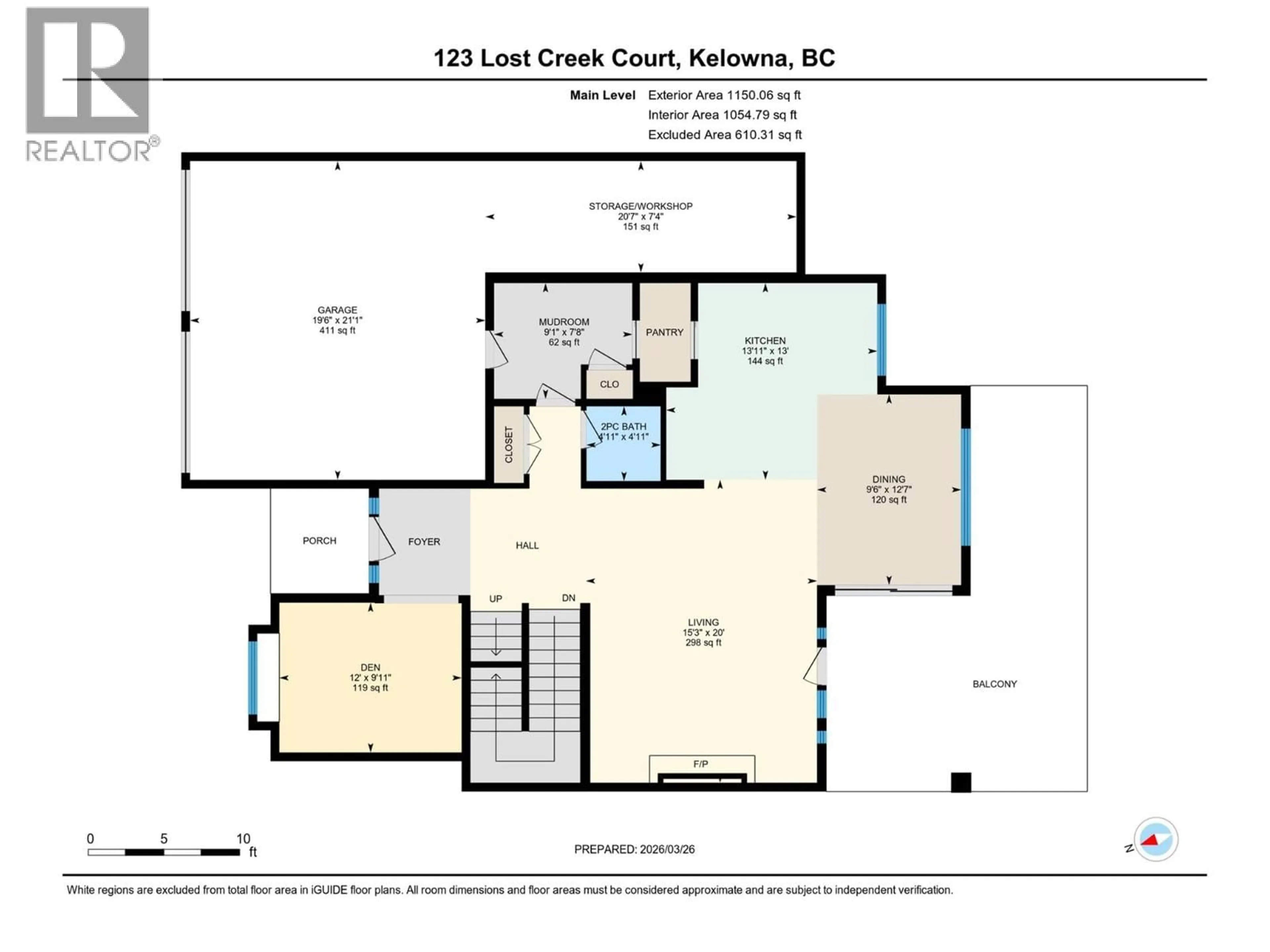 Floor plan for 123 LOST CREEK COURT, Kelowna British Columbia V1V3B6