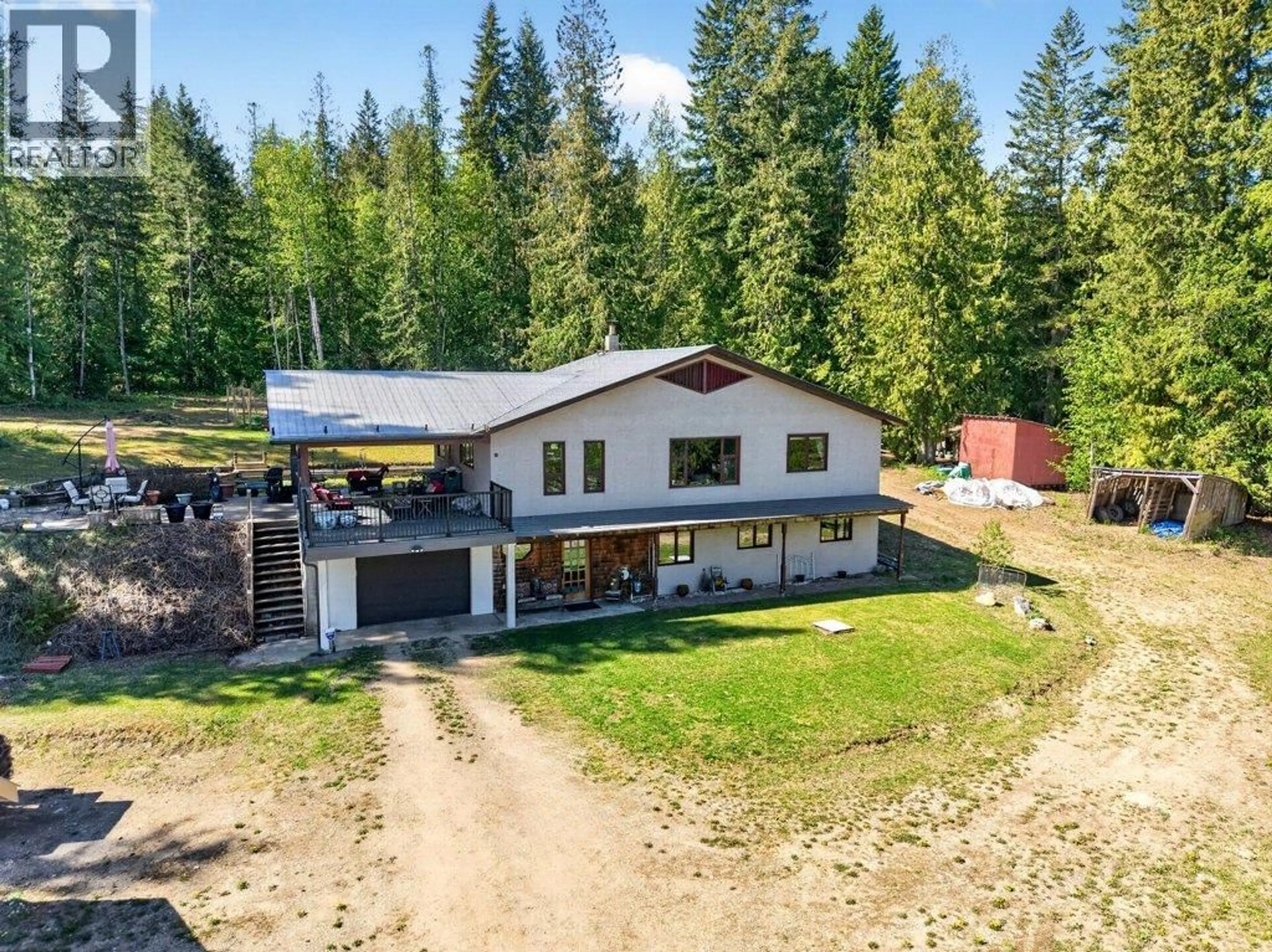 A pic from outside/outdoor area/front of a property/back of a property/a pic from drone, unknown for 22 CROSSMAN ROAD, Enderby British Columbia V0E1V3