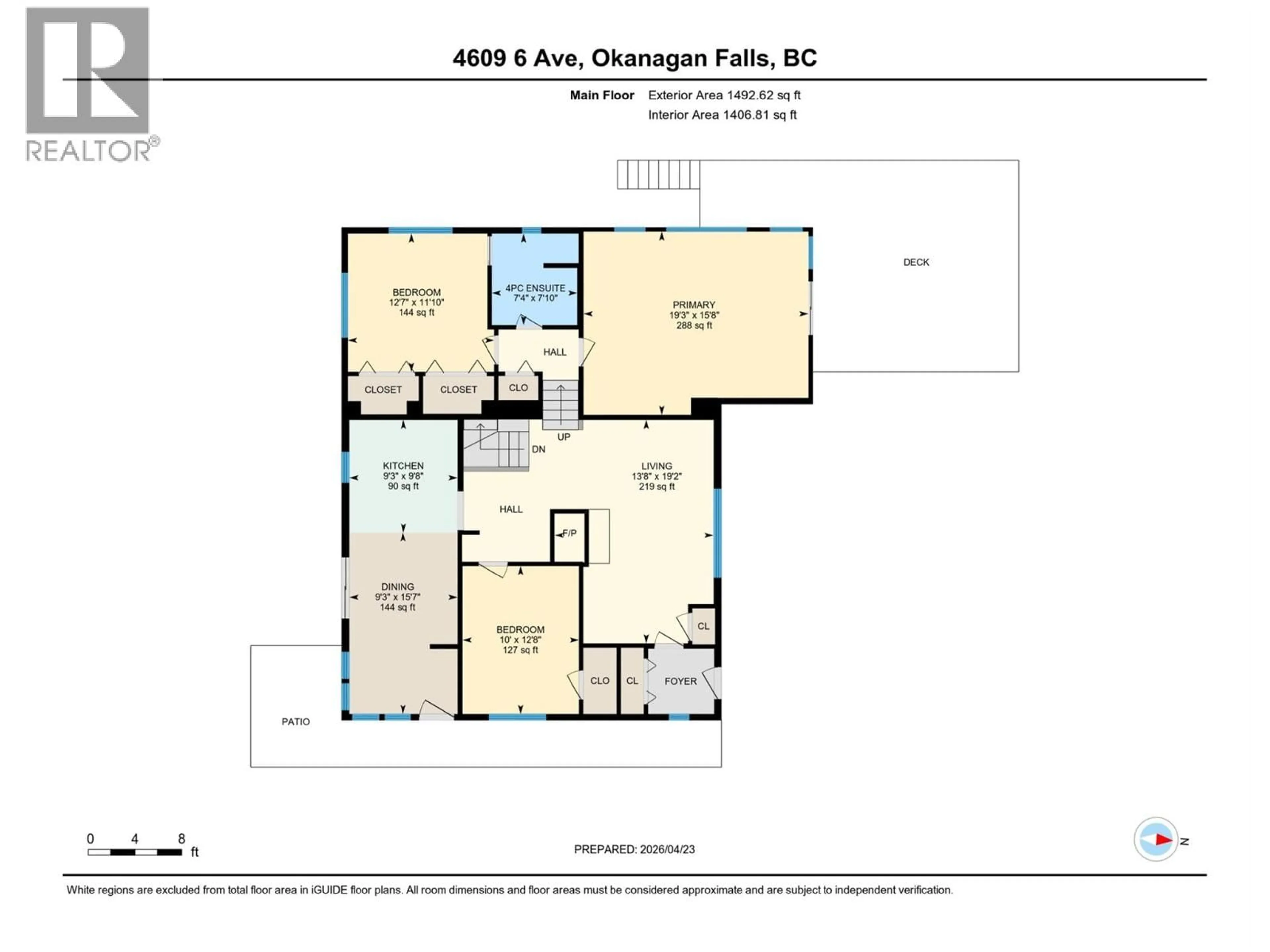 Floor plan for 4609 6TH AVENUE, Okanagan Falls British Columbia V0H1R5
