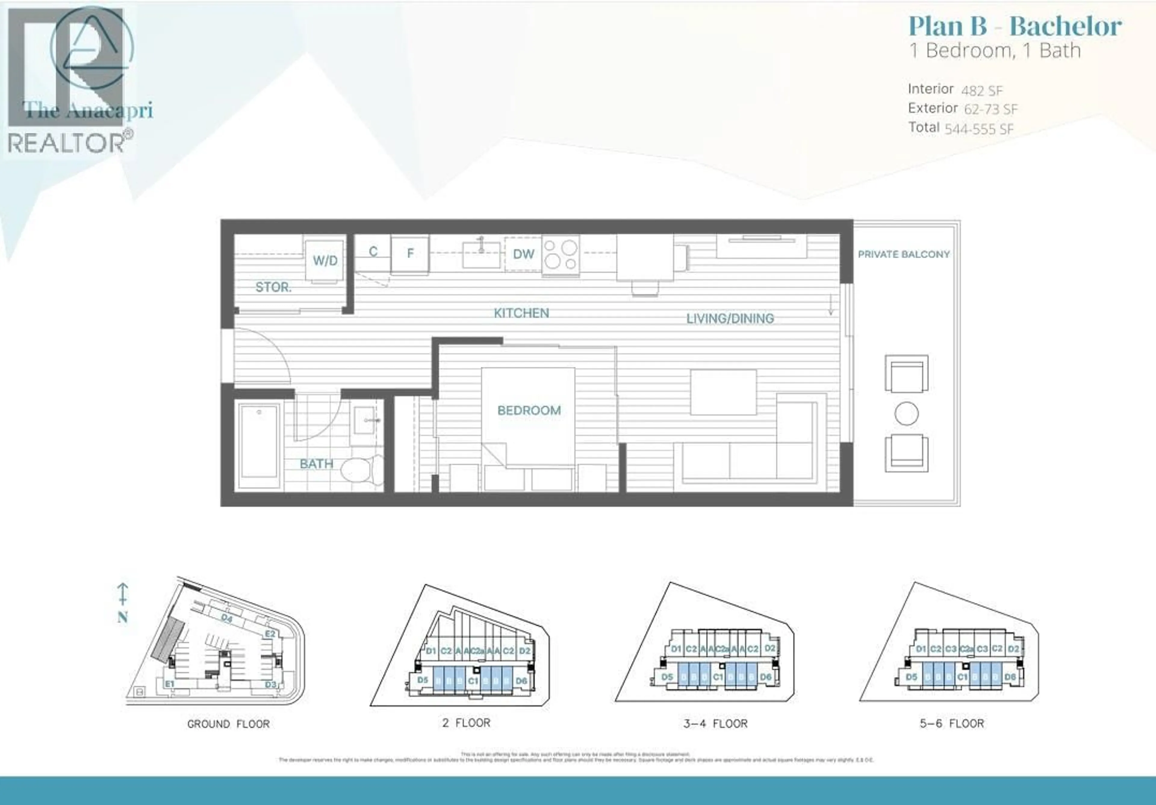 Floor plan for 508 - 1380 PRIDHAM AVENUE, Kelowna British Columbia V1Y6B5