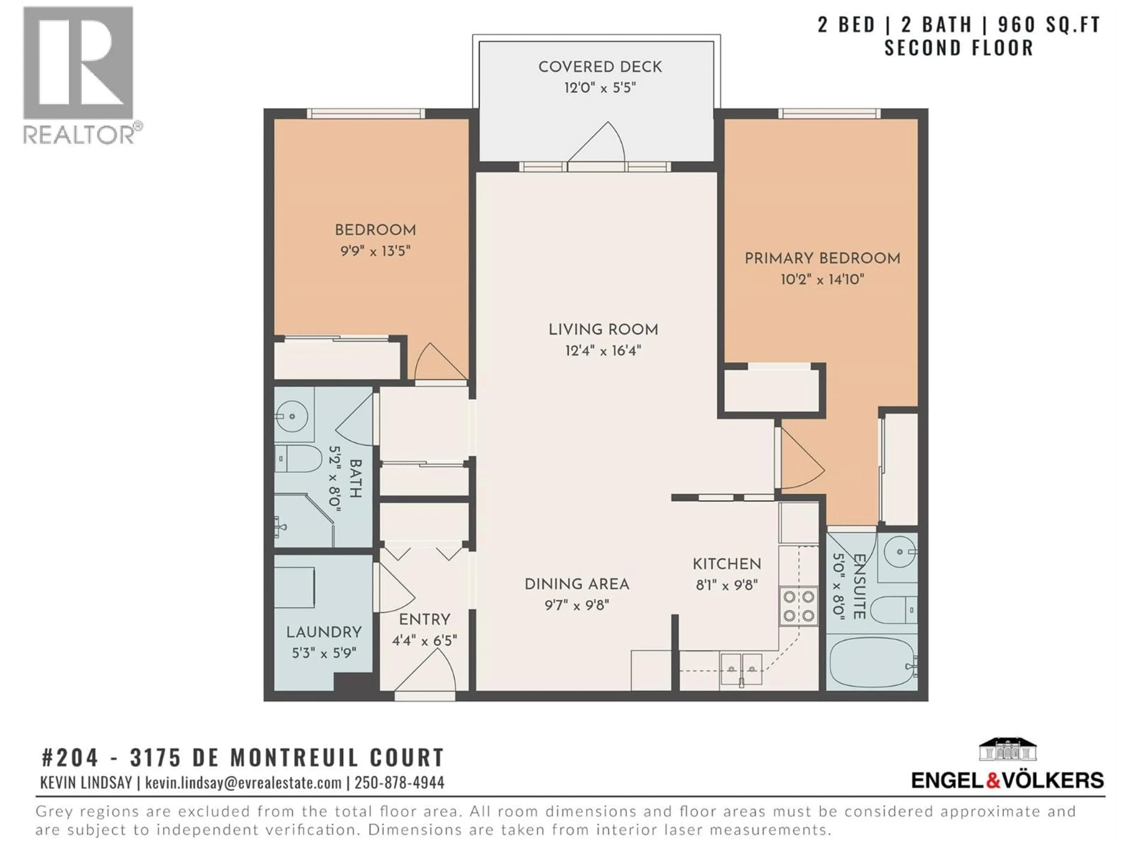 Floor plan for 204 - 3175 DE MONTREUIL COURT, Kelowna British Columbia V1W3W2