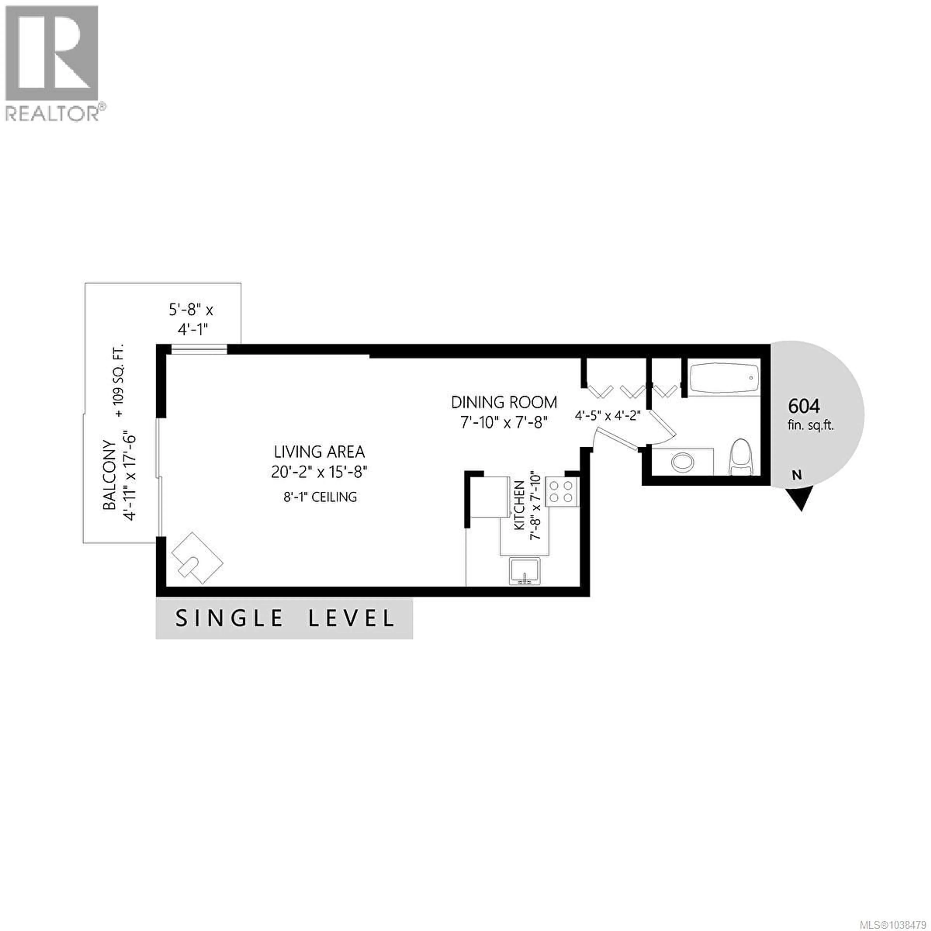 Floor plan for 411 - 2022 FOUL BAY ROAD, Victoria British Columbia V8R5A9