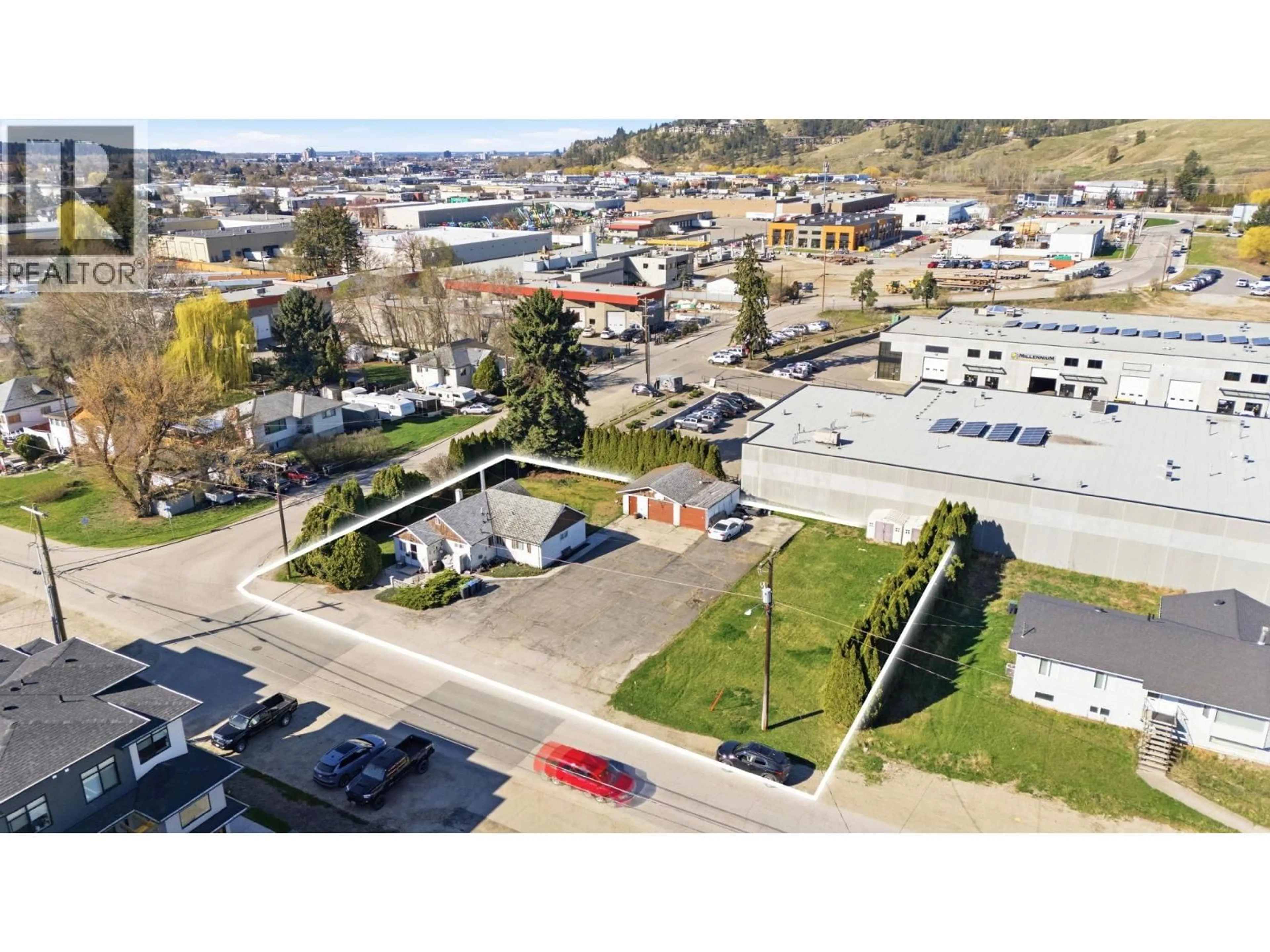 A pic from outside/outdoor area/front of a property/back of a property/a pic from drone, street for 1244 FINDLAY ROAD, Kelowna British Columbia V1X5B2