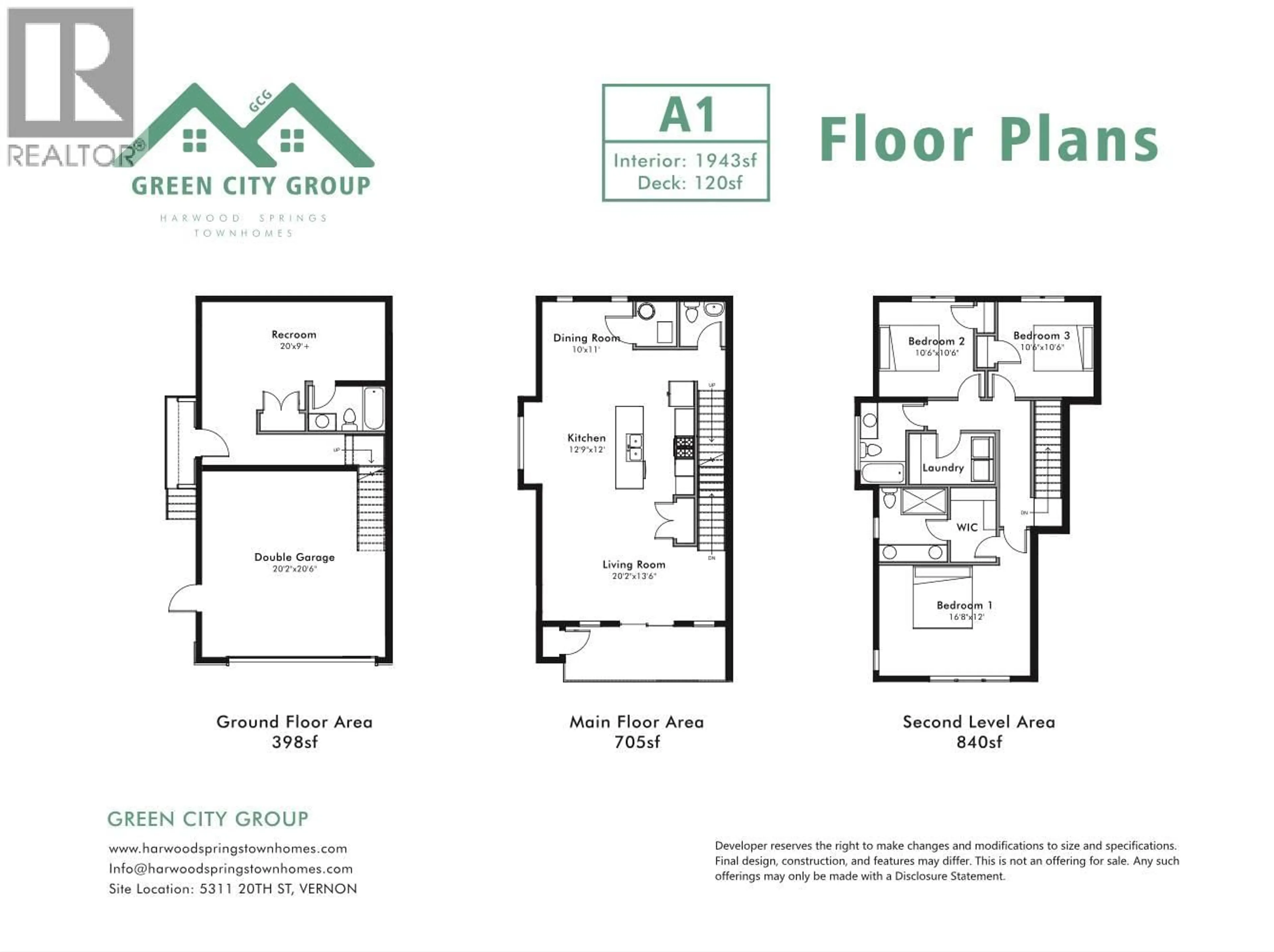 Floor plan for 2 - 5311 20 STREET, Vernon British Columbia V1T9N1