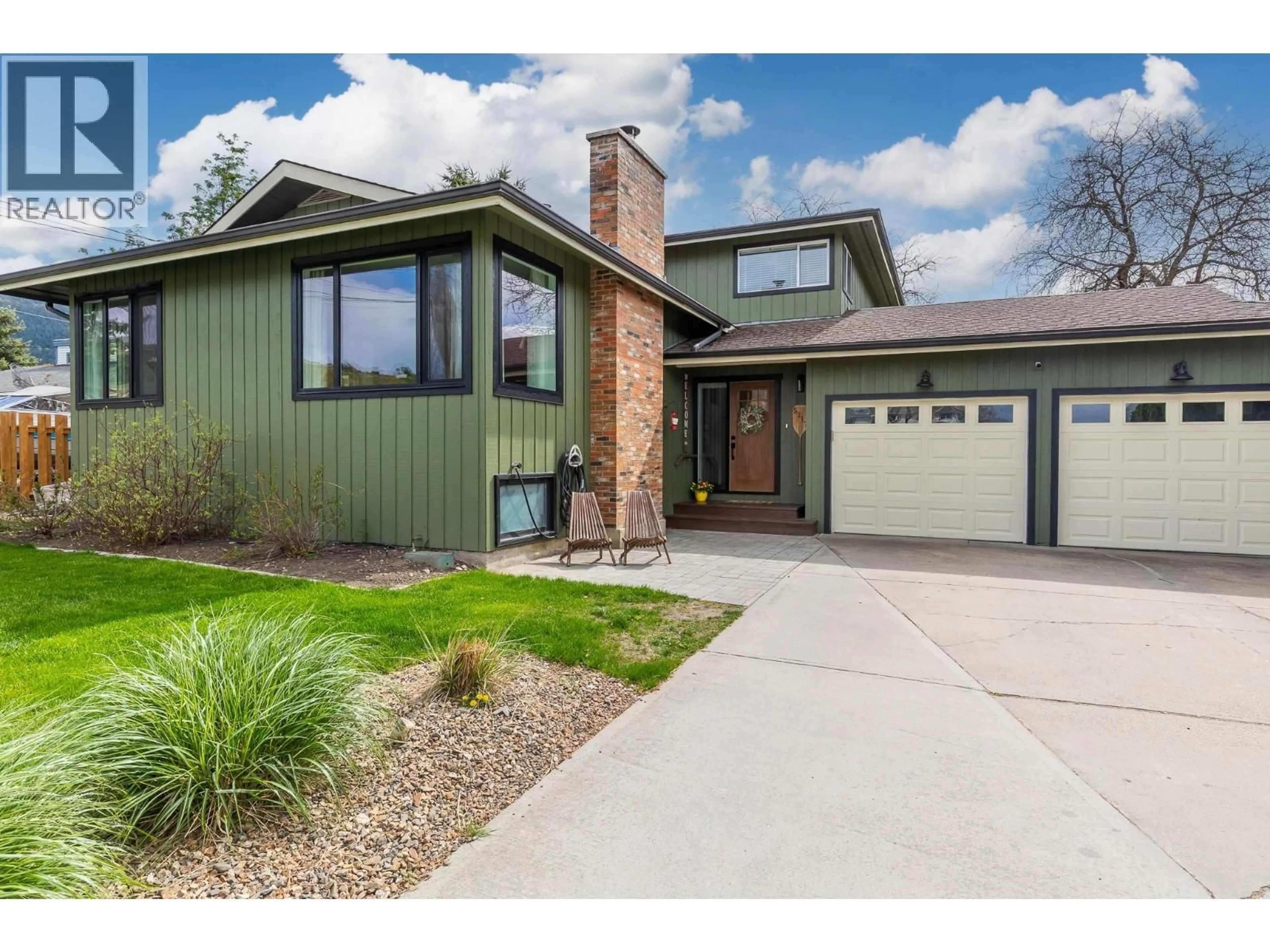 Home with brick exterior material, street for 5317 SPALDING ROAD, Vernon British Columbia V1B3K5