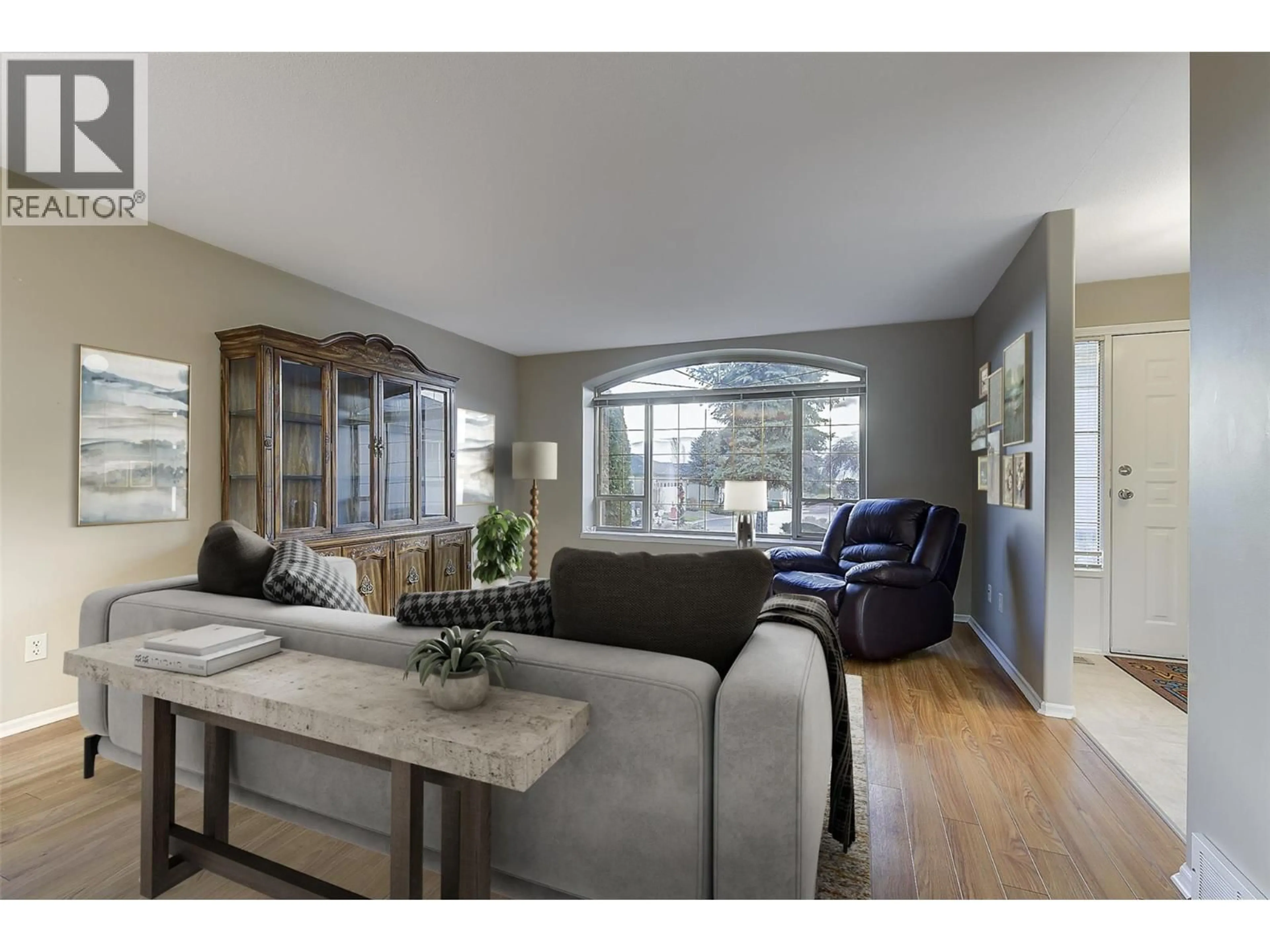 Living room with furniture, wood/laminate floor for 458 - 2330 BUTT ROAD, West Kelowna British Columbia V4T2L3